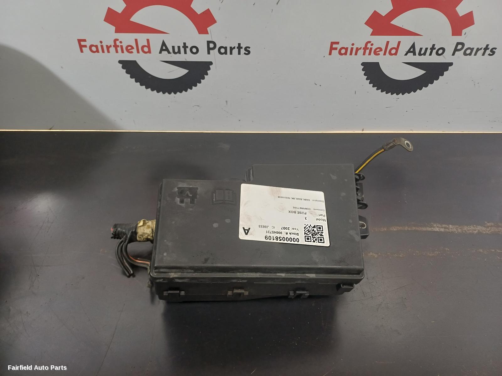 2003-2009 Mazda 3 Fuse Box