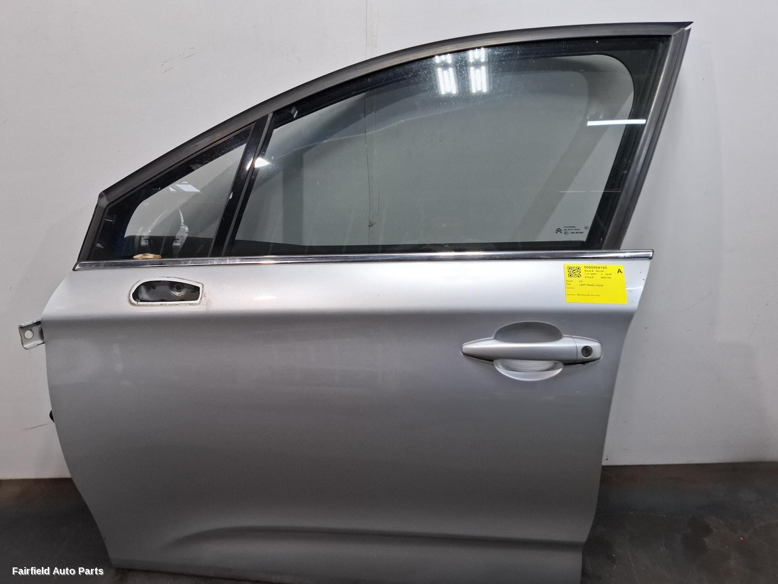 2011-2018 Citroen C4 Left Front Door