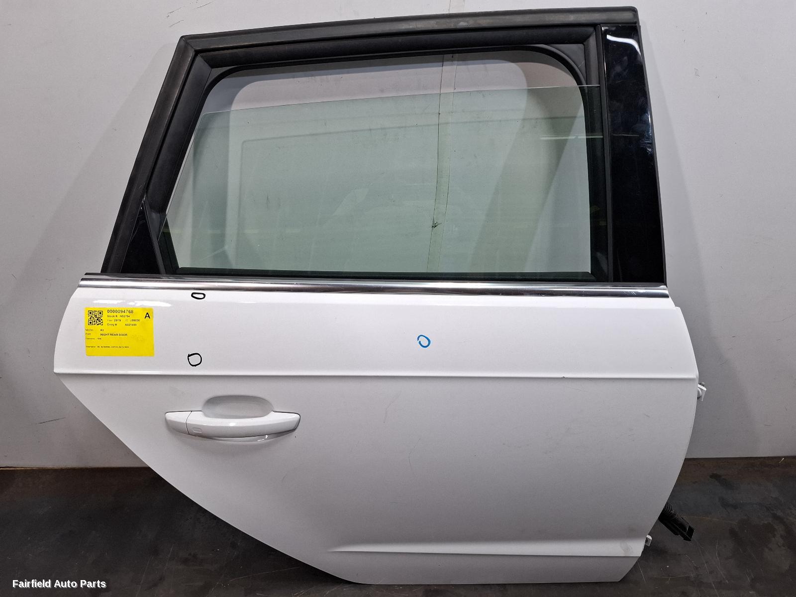 2013-2020 Audi A3 Right Rear Door Sliding