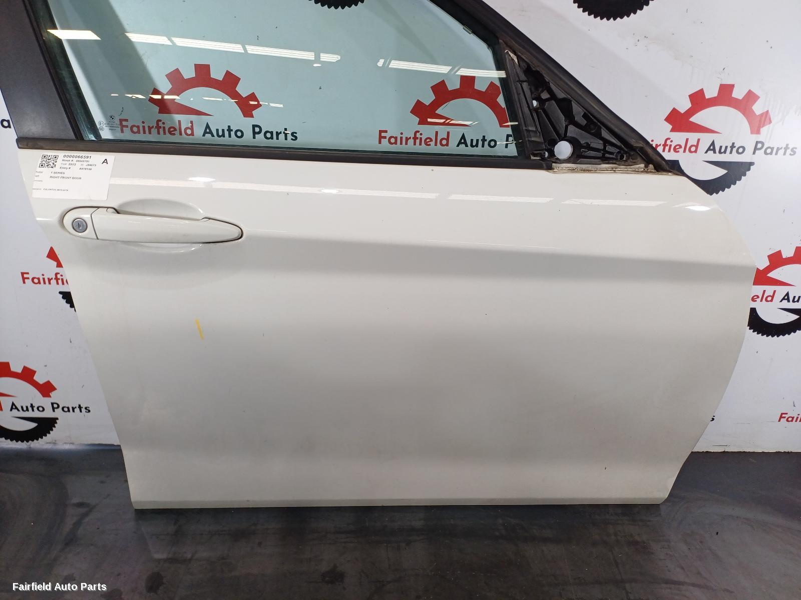 2011-2019 Bmw 1 Series Right Front Door