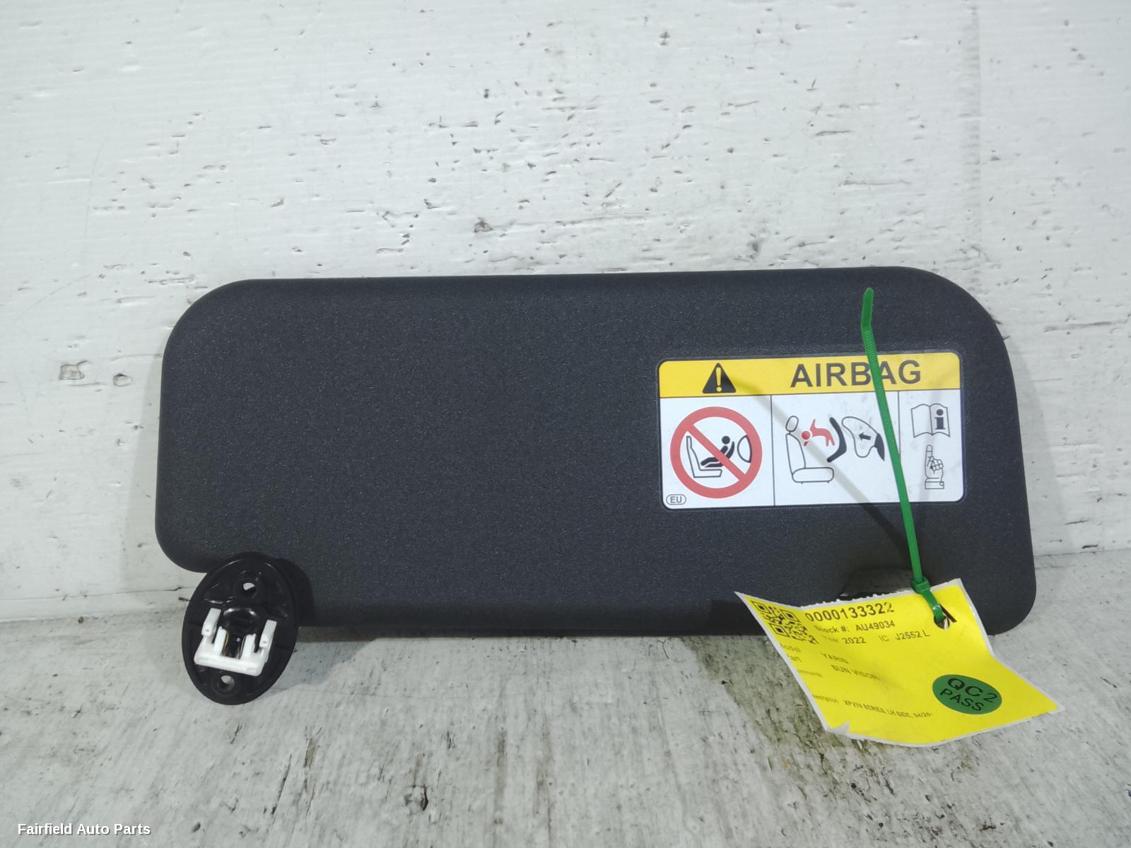 2020-2025 Toyota Yaris Sunvisor