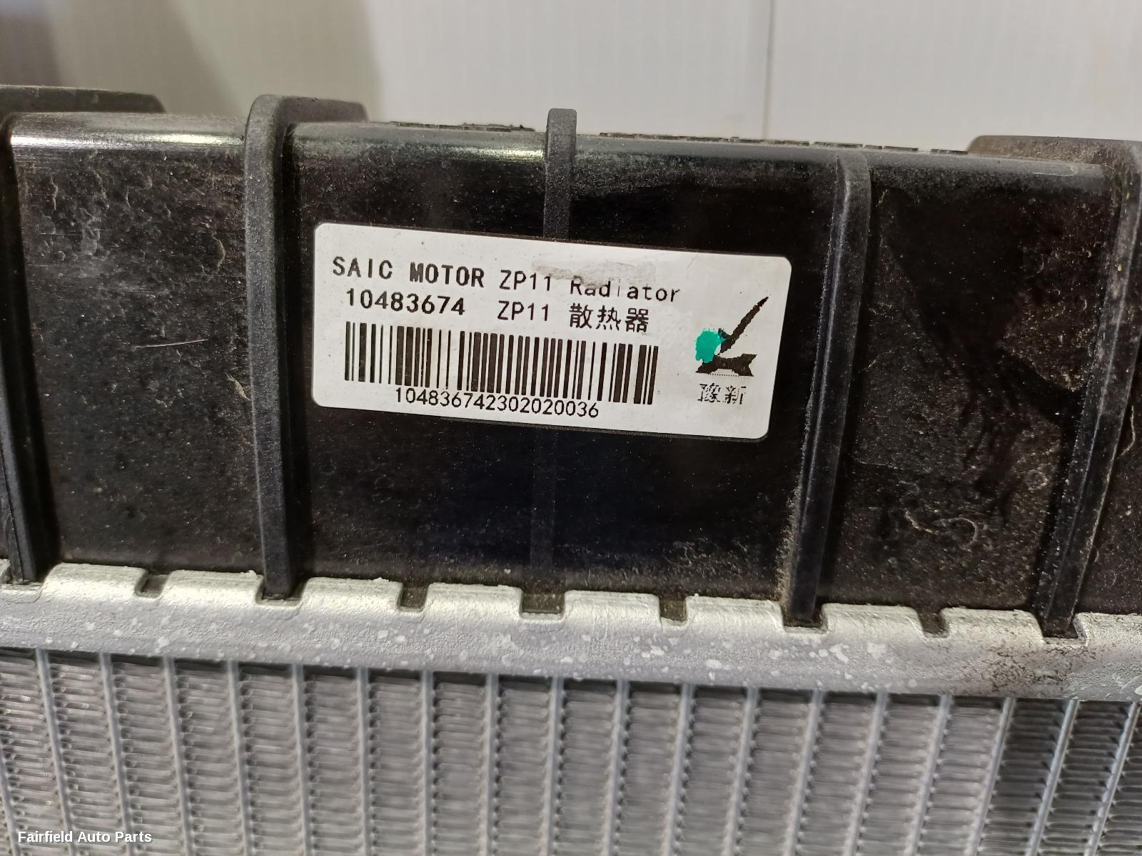 2018-2024 Mg Mg3 Radiator