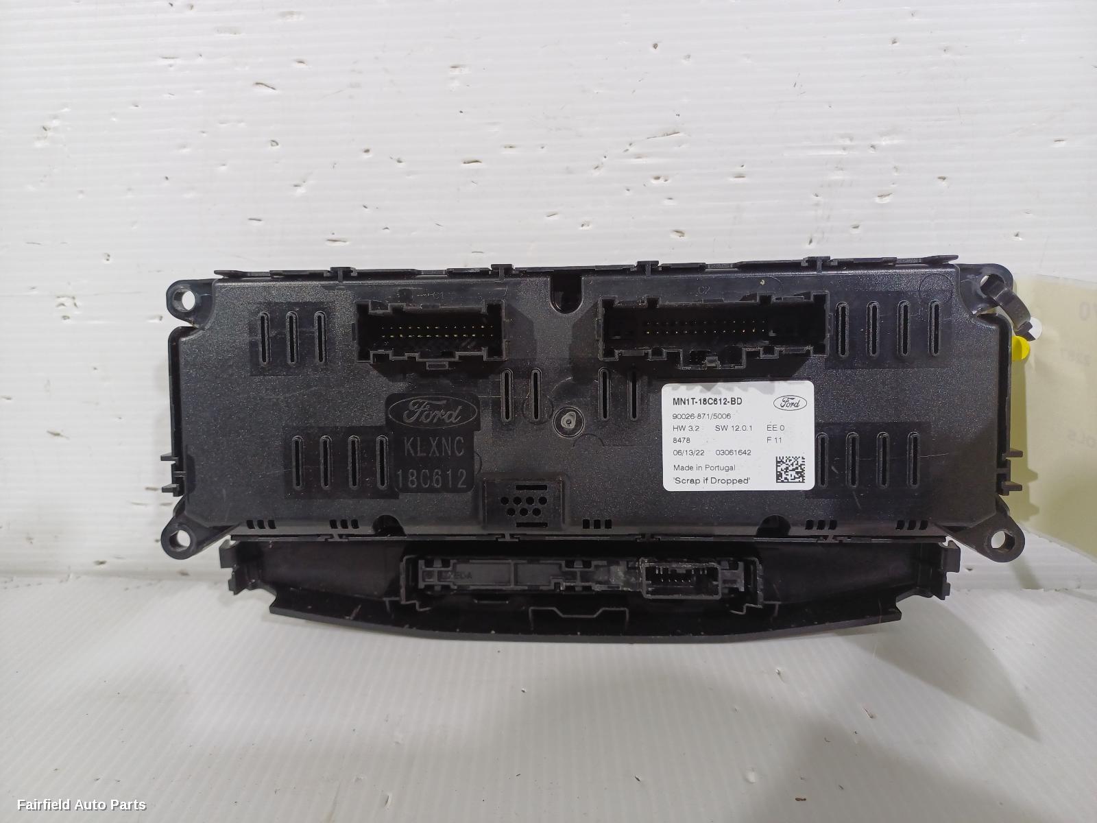 2020-2026 Ford Puma Heater Ac Controls