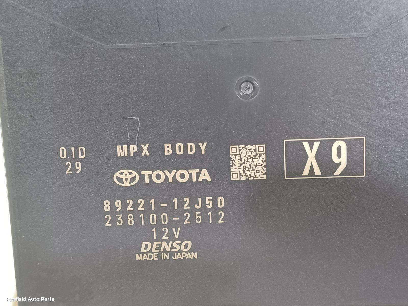 2018-2026 Toyota Corolla Fuse Box