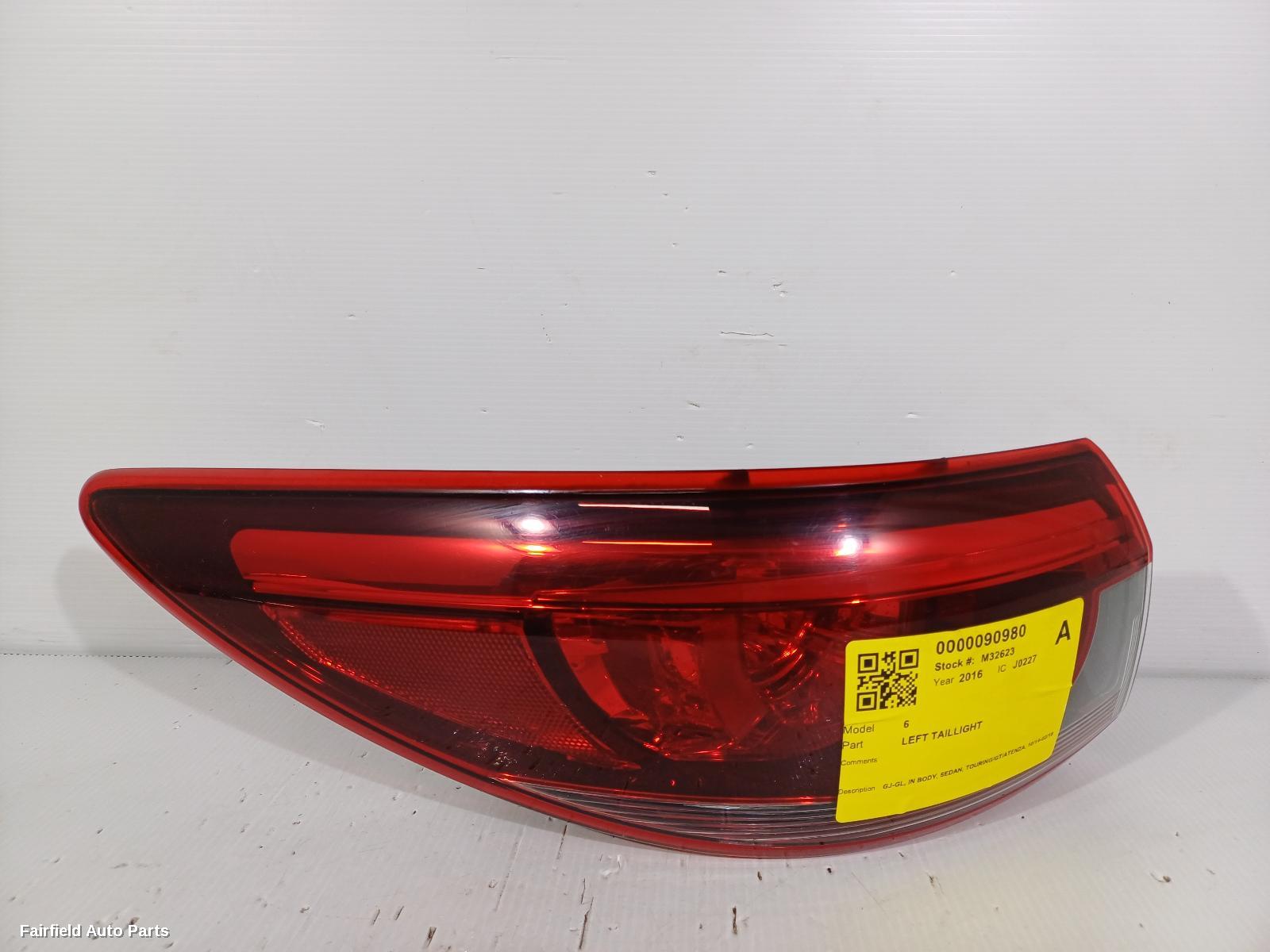 2014-2018 Mazda 6 Left Taillight