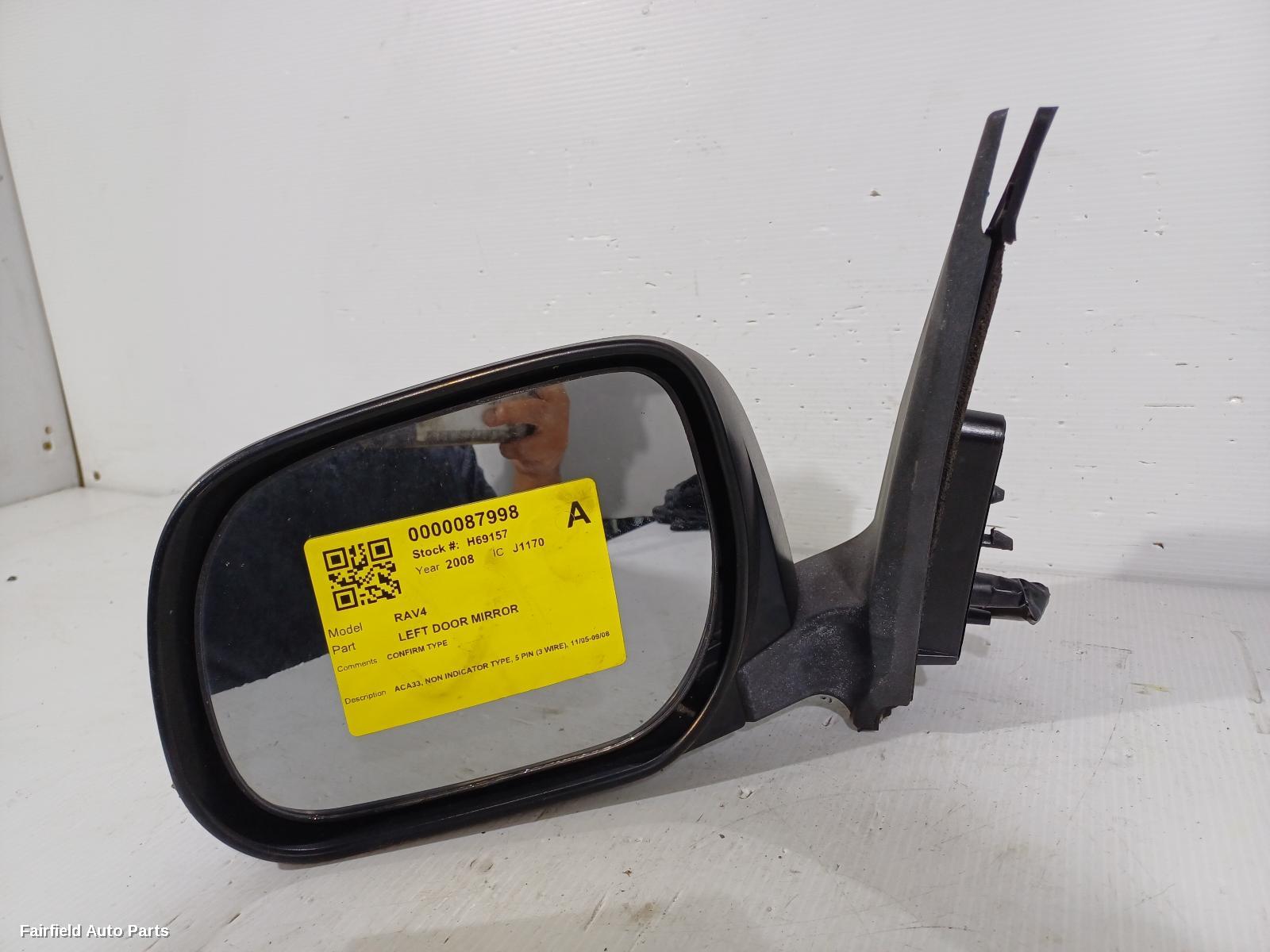 2005-2008 Toyota Rav4 Left Door Mirror
