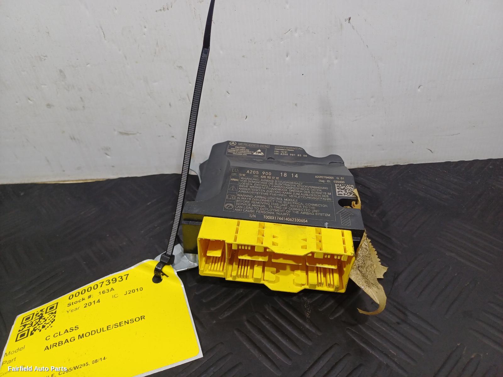 2014-2023 Mercedes C Class Airbag Module Sensor