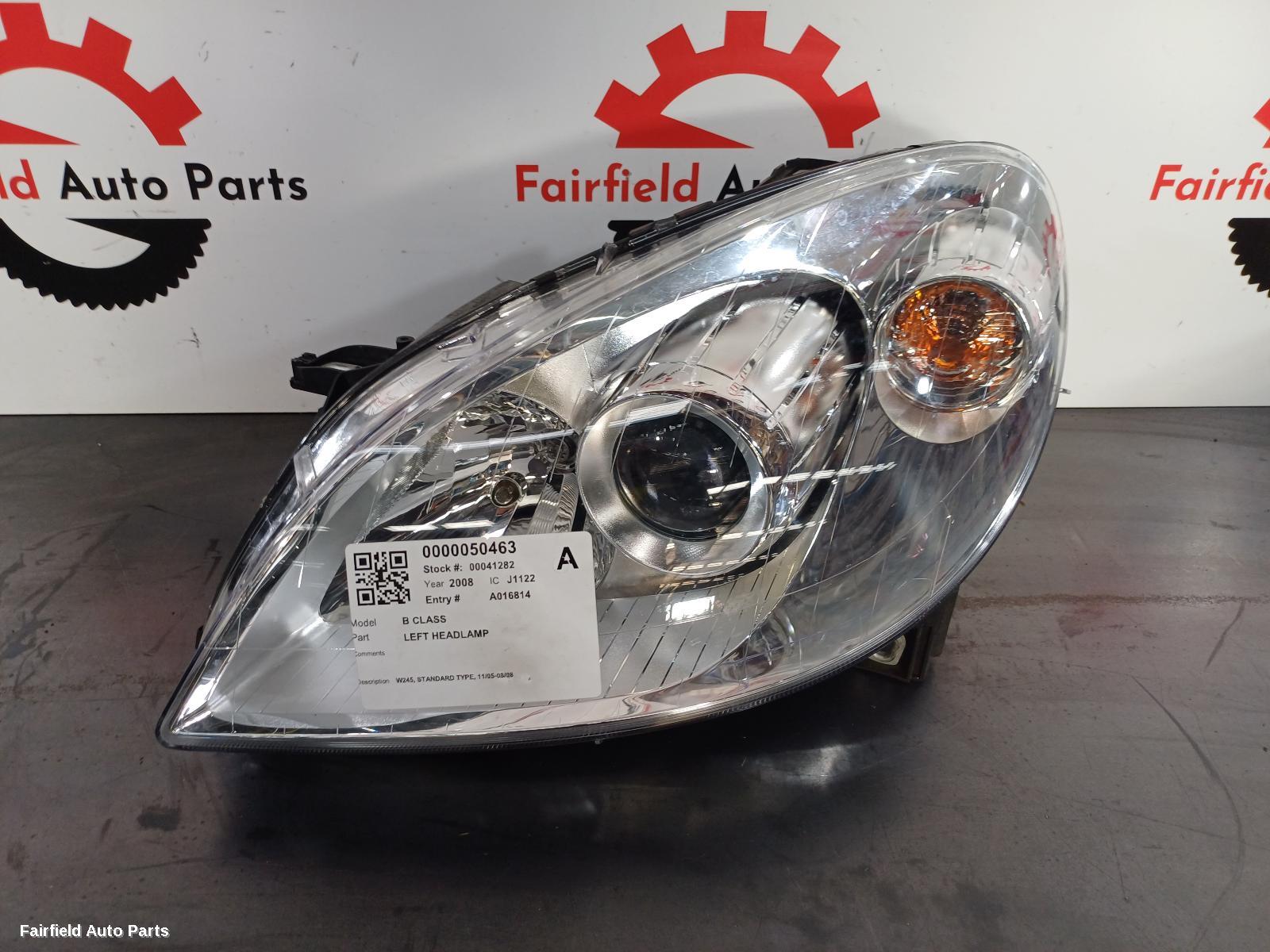 2005-2008 Mercedes B Class Left Headlamp