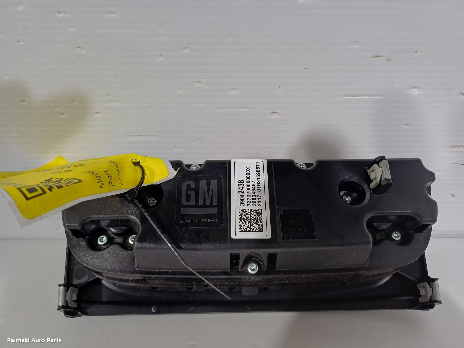 2014-2020 Holden Astra Heater Ac Controls