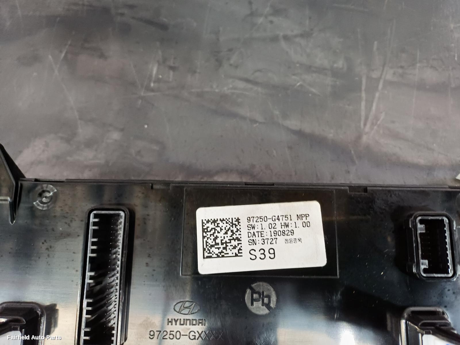 2017-2025 Hyundai I30 Heater Ac Controls