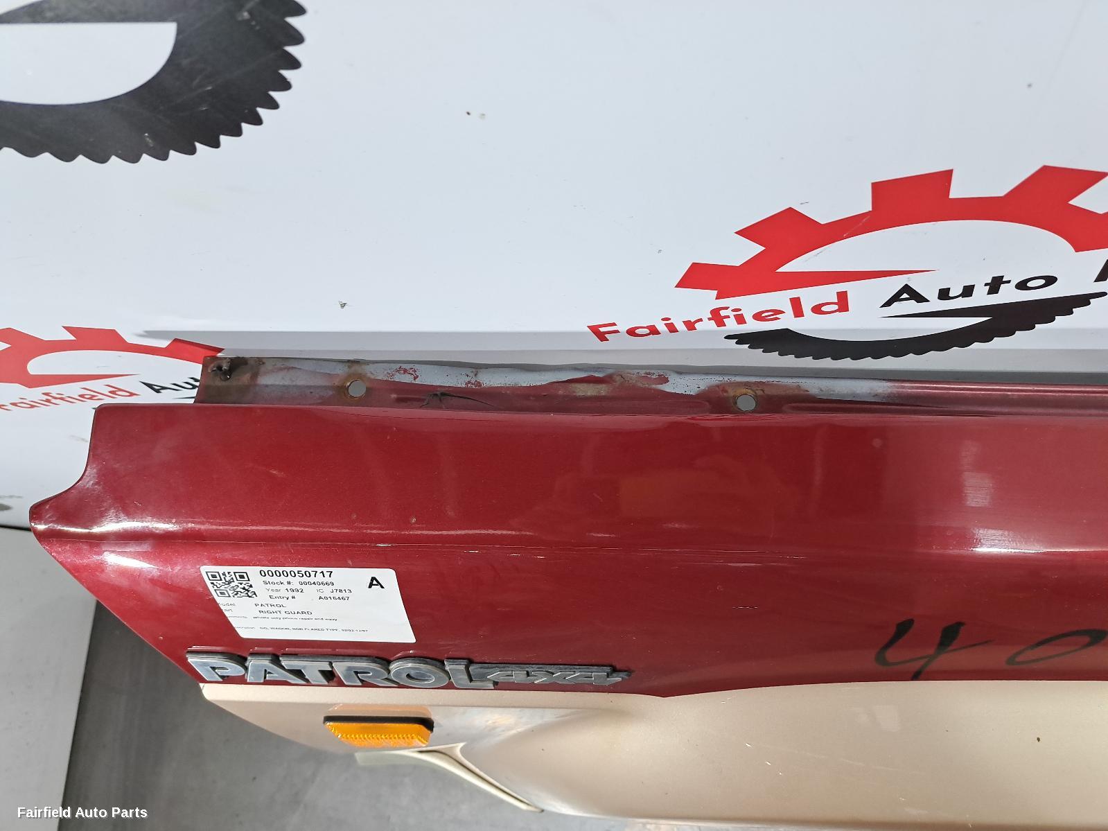 1992-1997 Nissan Patrol Right Guard
