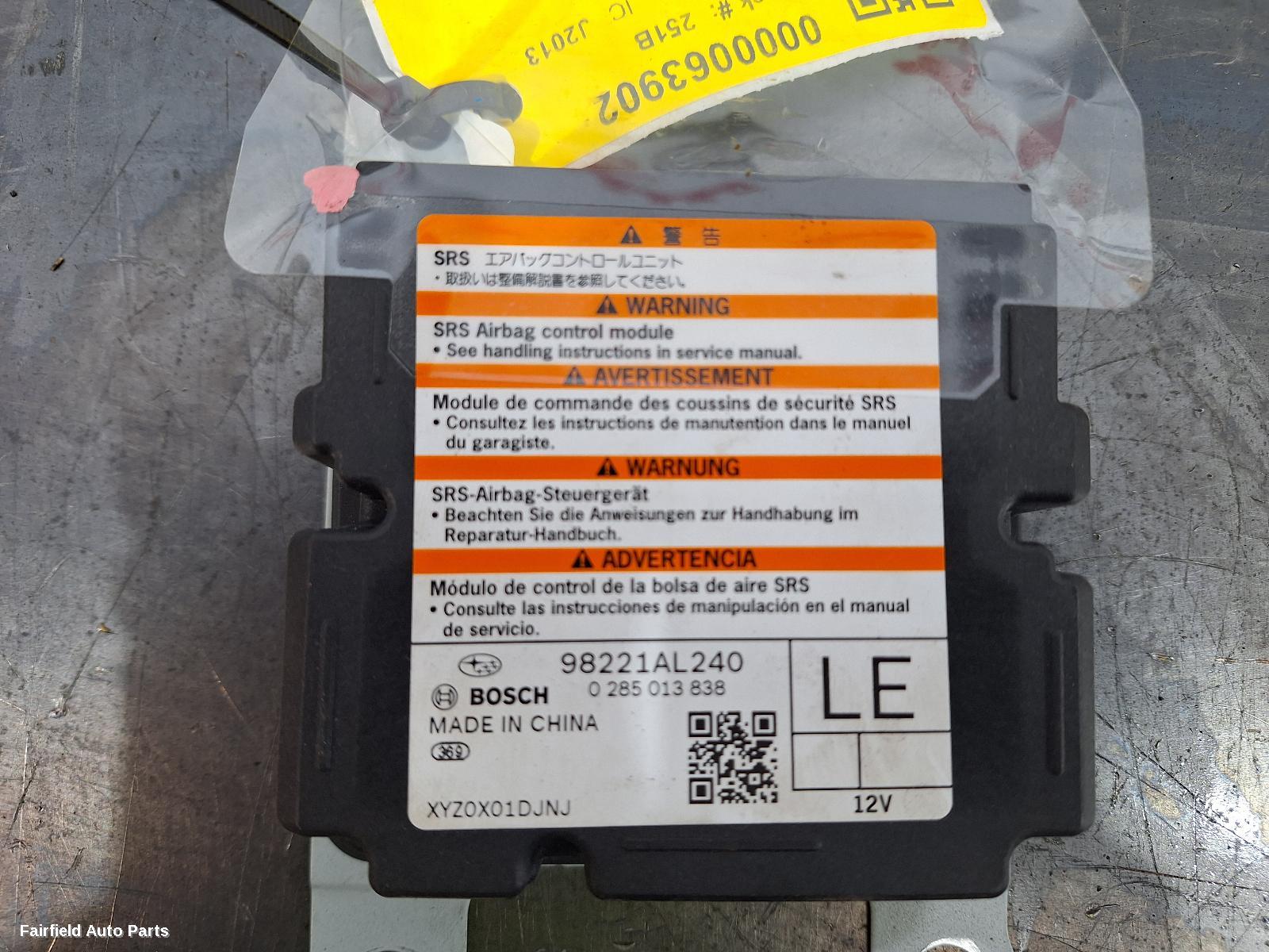 2014-2021 Subaru Liberty Airbag Module Sensor