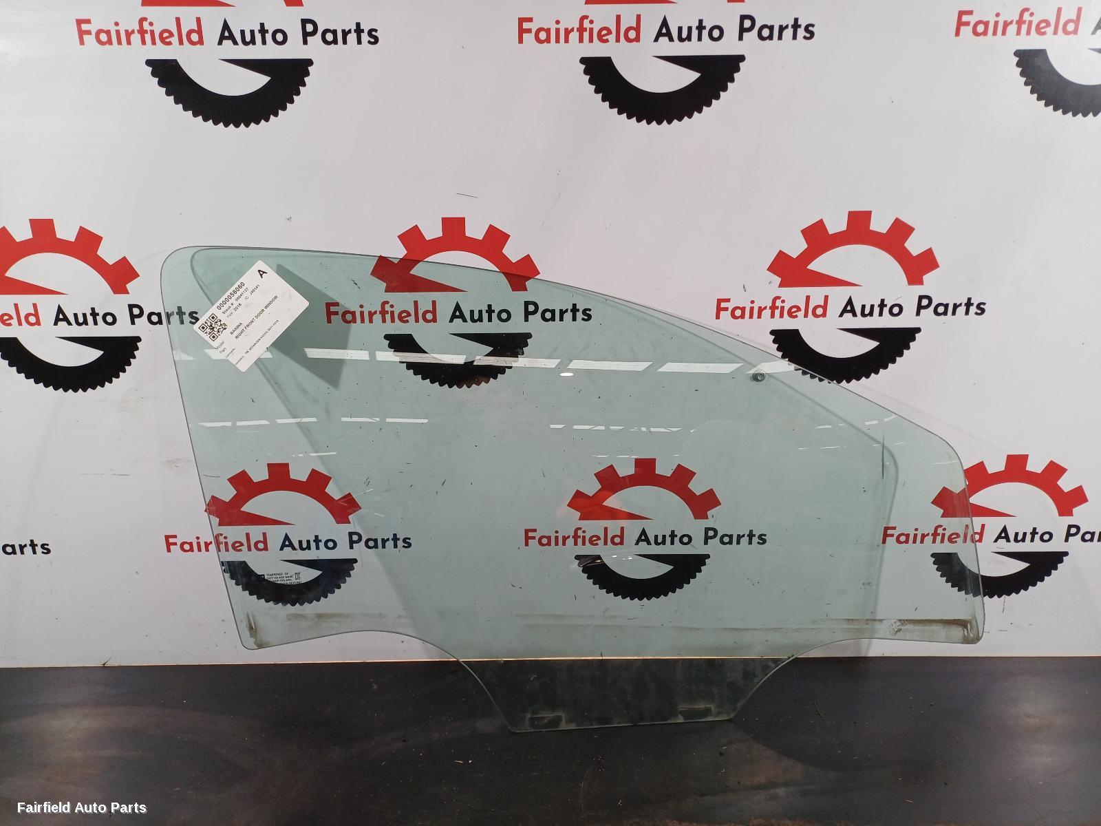 2011-2018 Holden Barina Right Front Door Window