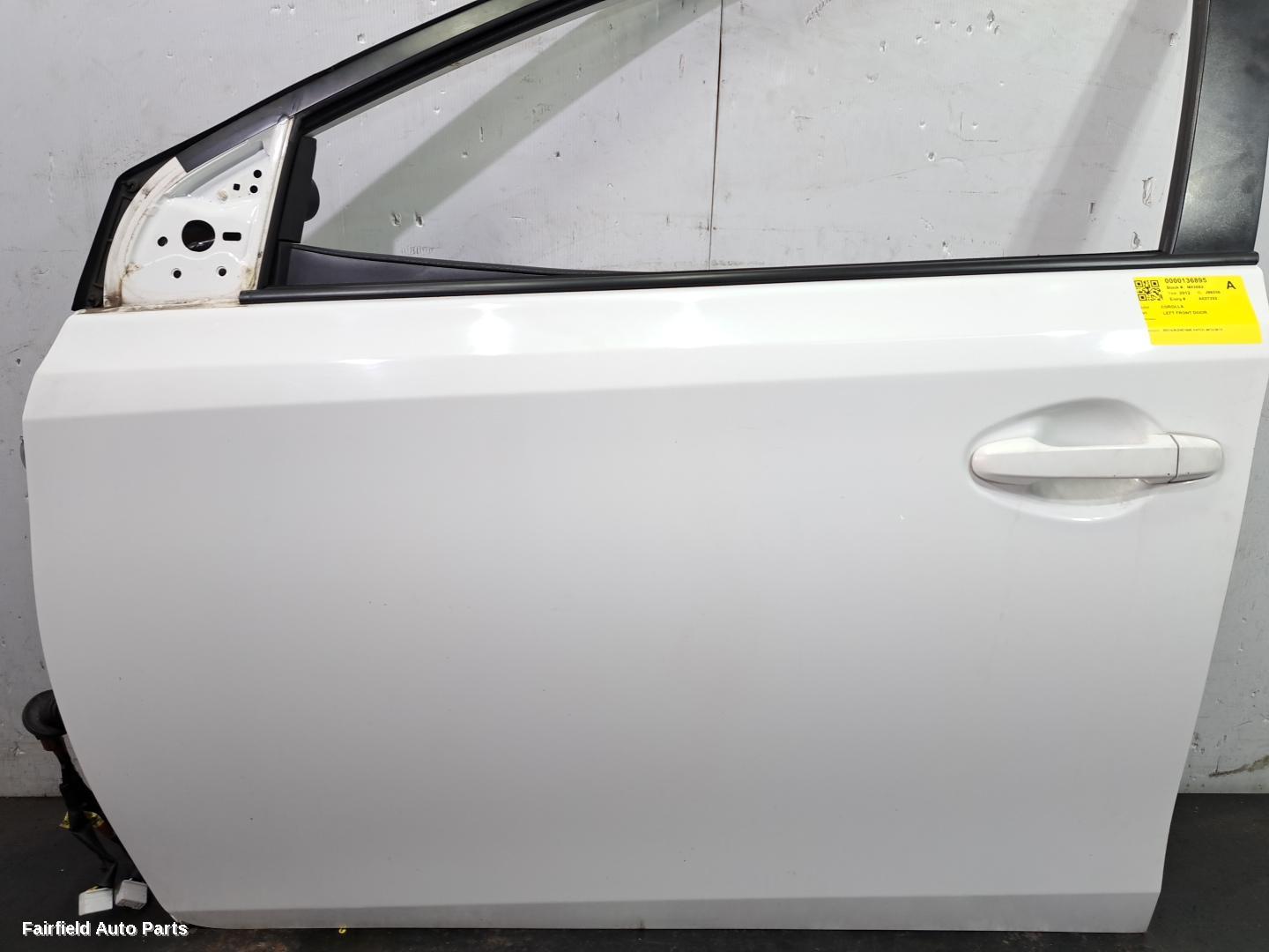 2012-2018 Toyota Corolla Left Front Door