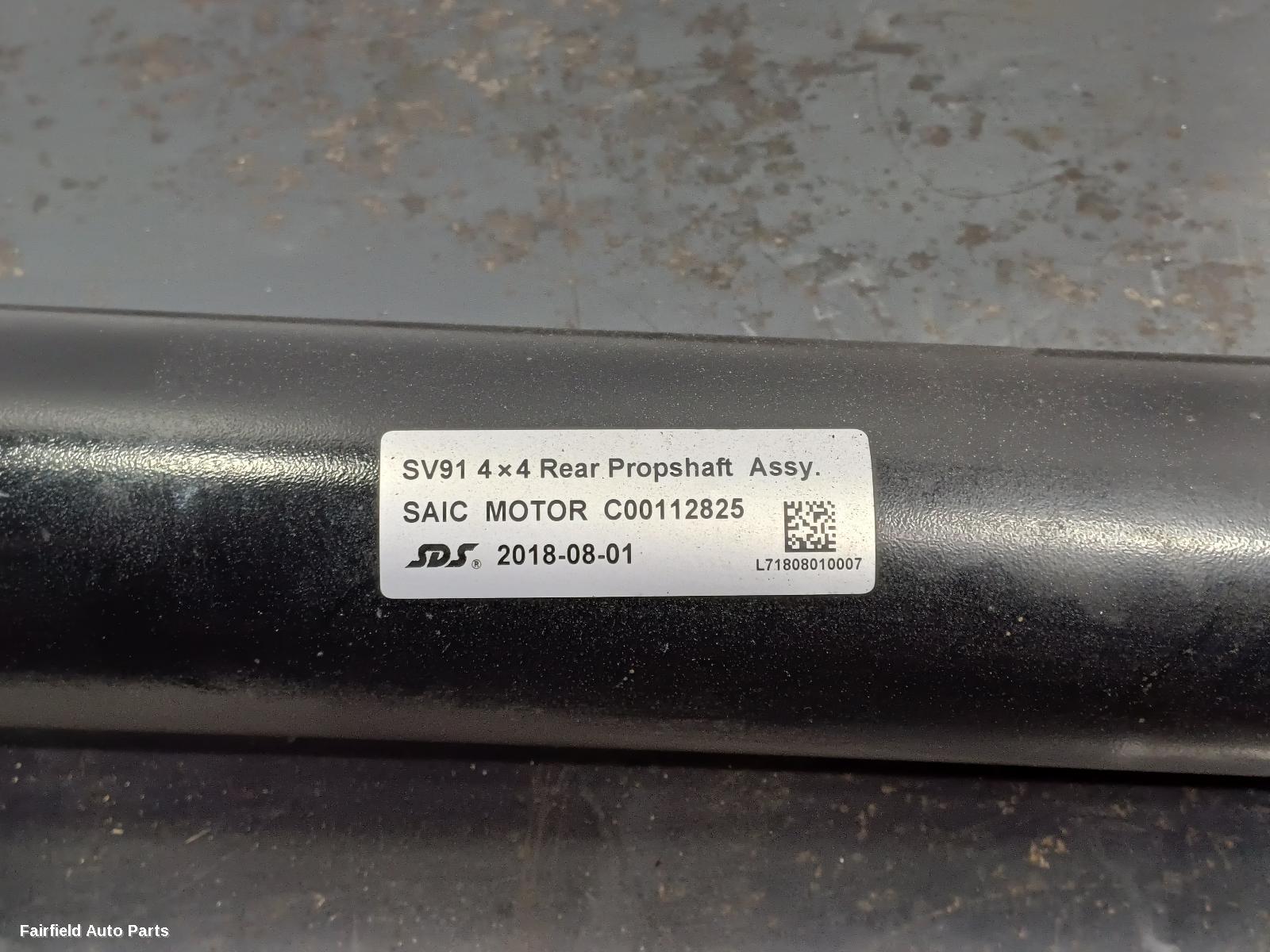 2017-2025 Ldv D90 Rear Drive Shaft