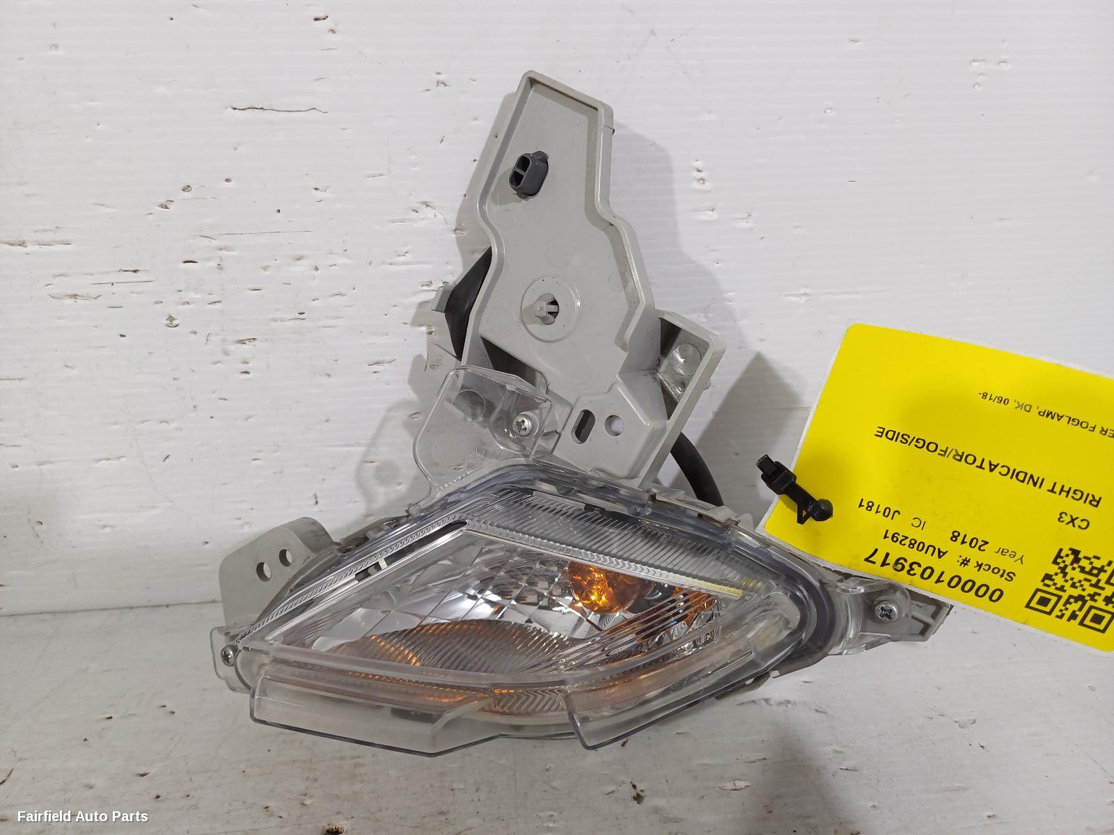 2018-2025 Mazda Cx3 Right Indicator Fog Side