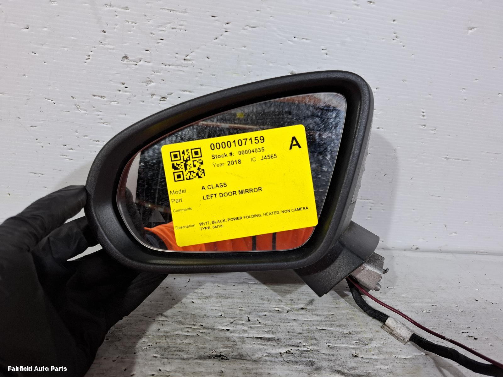 2018-2023 Mercedes A Class Left Door Mirror