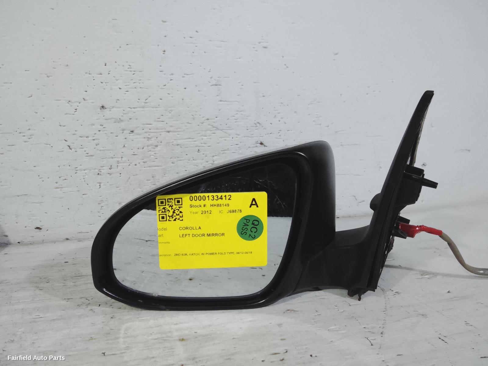2012-2018 Toyota Corolla Left Door Mirror