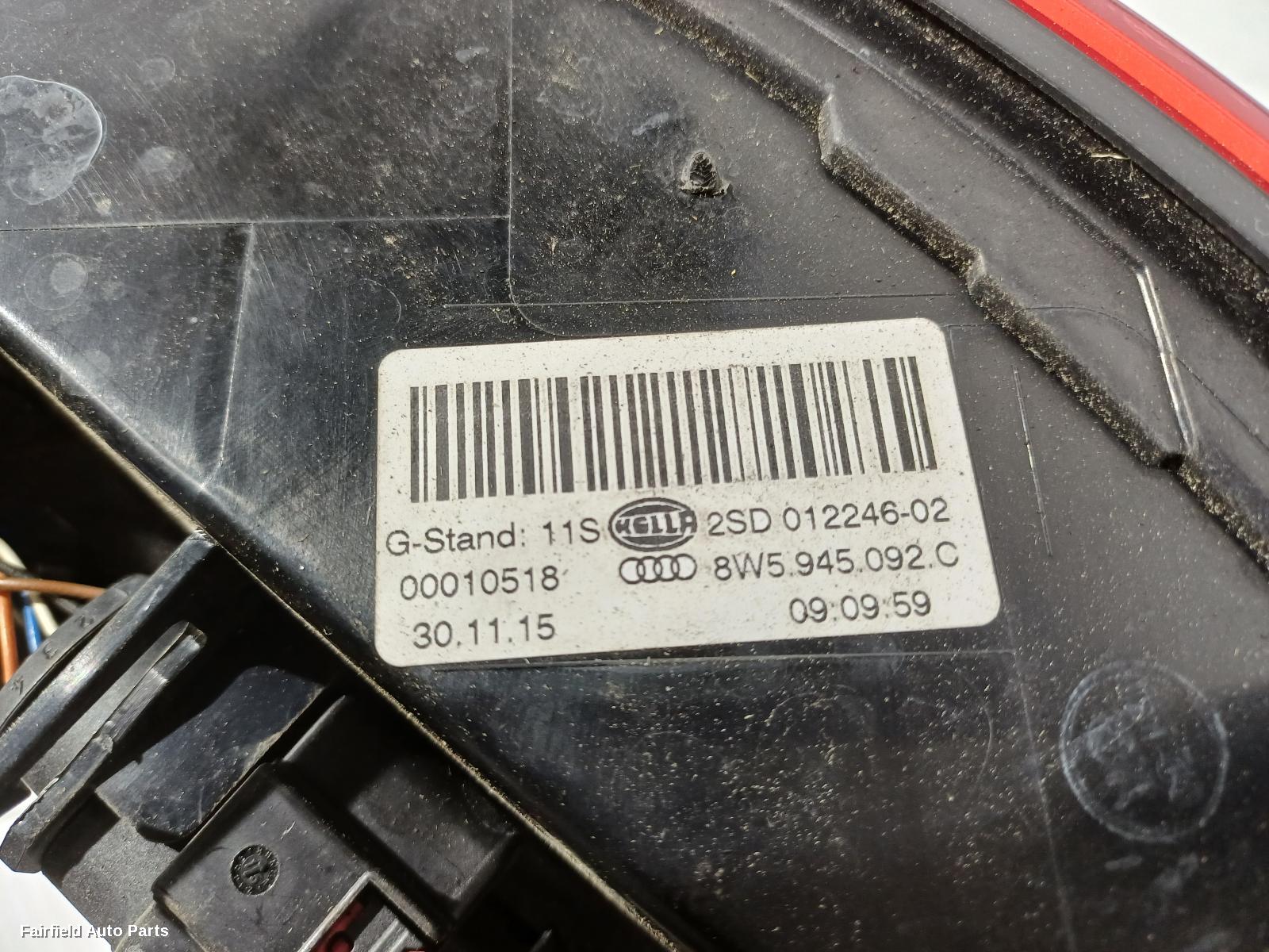 2015-2020 Audi A4 Right Taillight