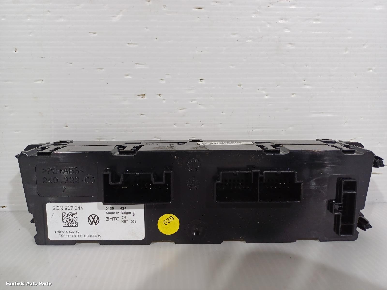 2020-2025 Volkswagen T-cross Heater Ac Controls