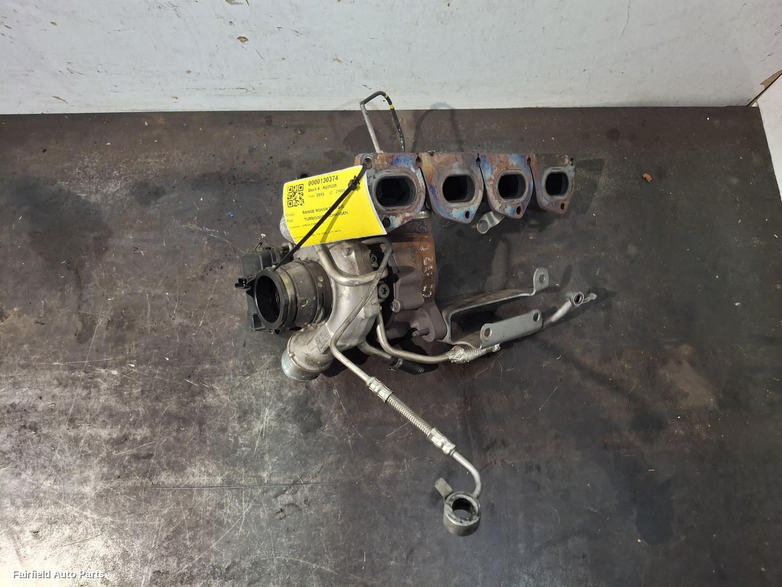 2011-2015 Land Rover Rangerover Evoque Turbo Supercharger