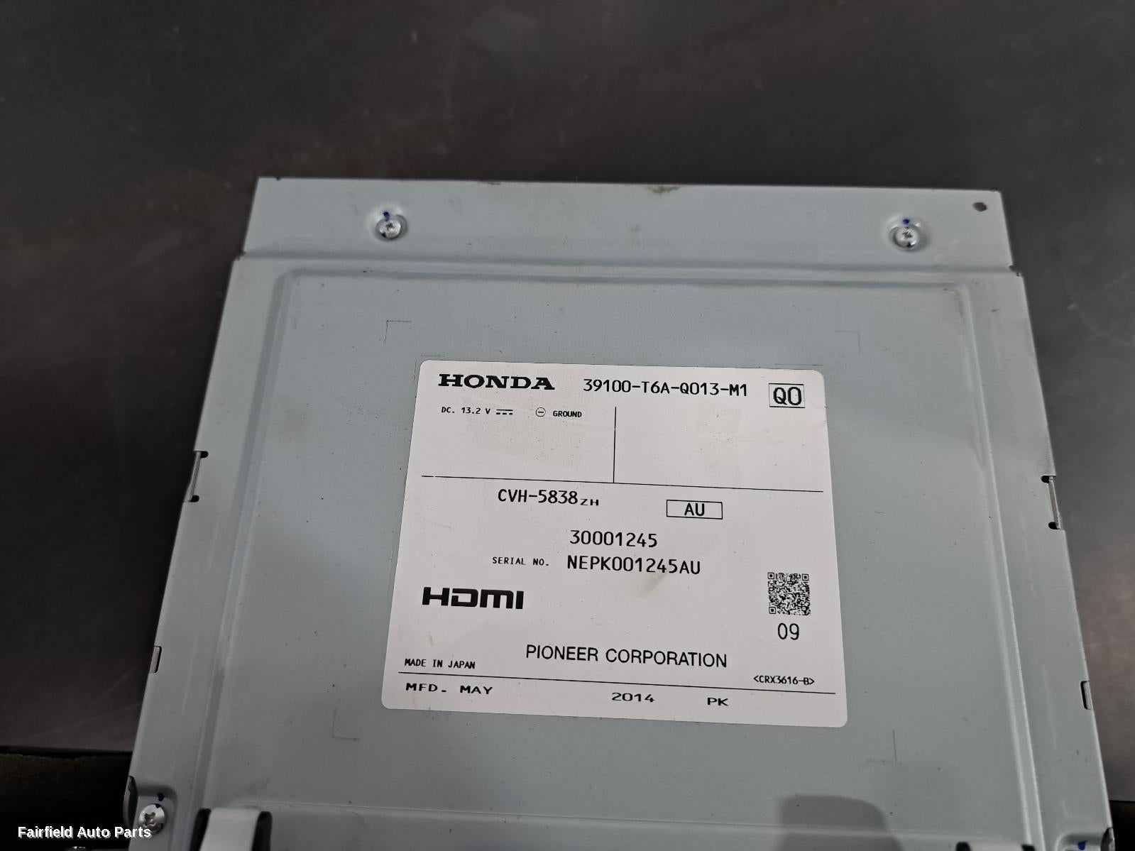 2014-2020 Honda Odyssey Radio Cd Dvd Sat Tv
