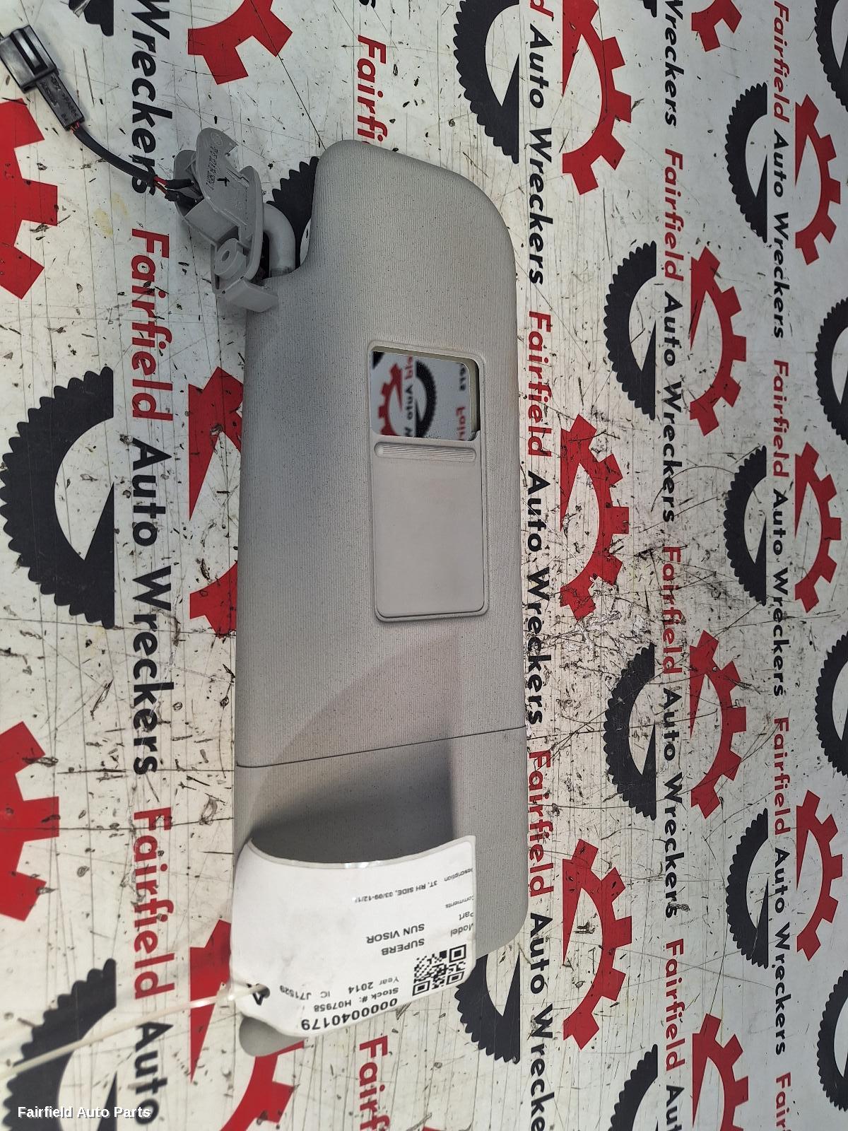 2009-2015 Skoda Superb Sunvisor
