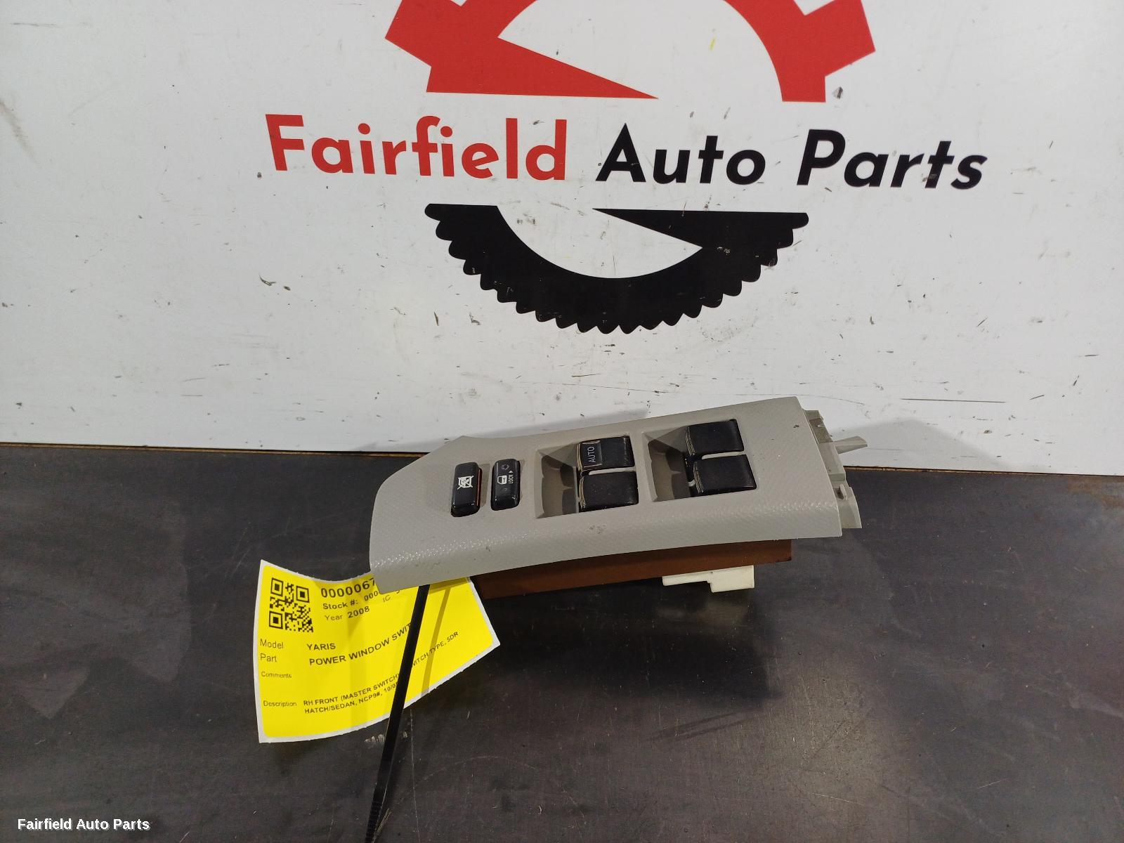 2005-2016 Toyota Yaris Pwr Dr Wind Switch