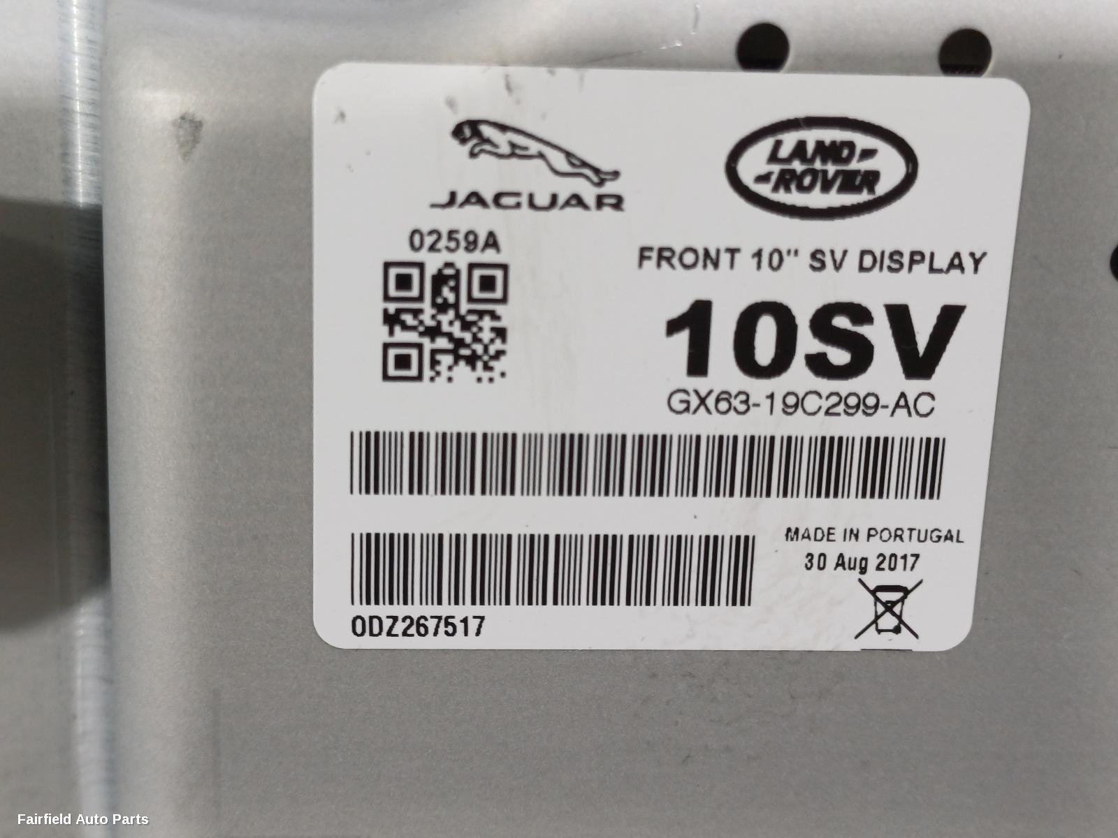 2011-2019 Land Rover Rangerover Evoque Radio Cd Dvd Sat Tv