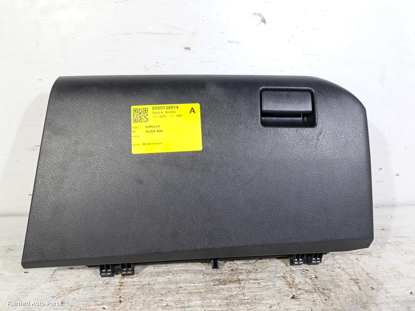 2012-2018 Toyota Corolla Glove Box
