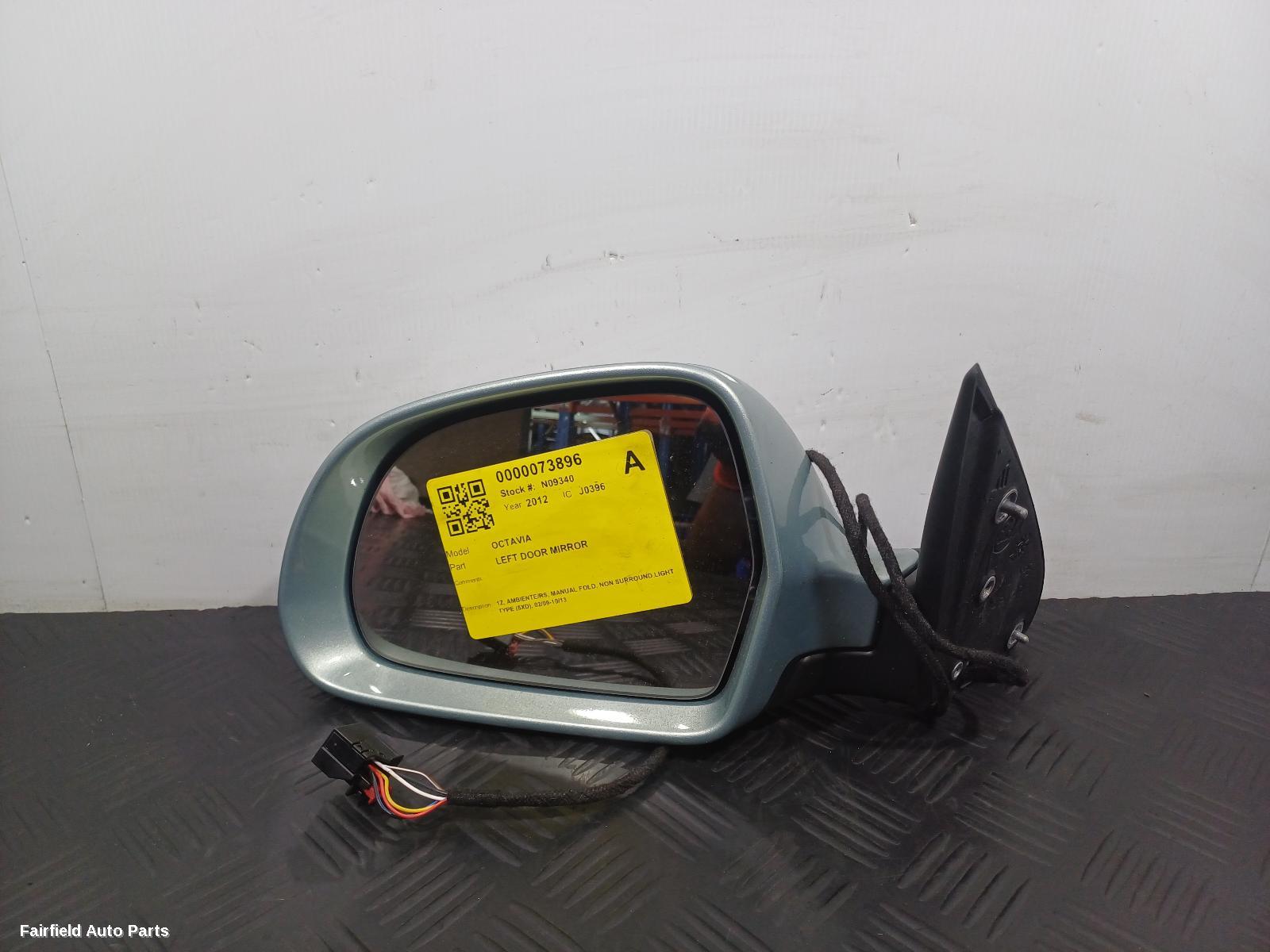 2009-2013 Skoda Octavia Left Door Mirror
