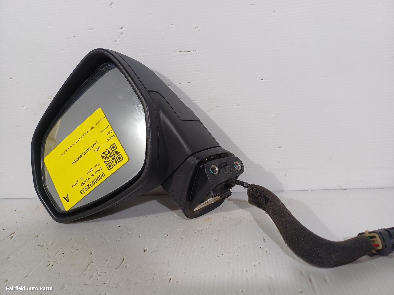 2016-2024 Mg Mg3 Left Door Mirror