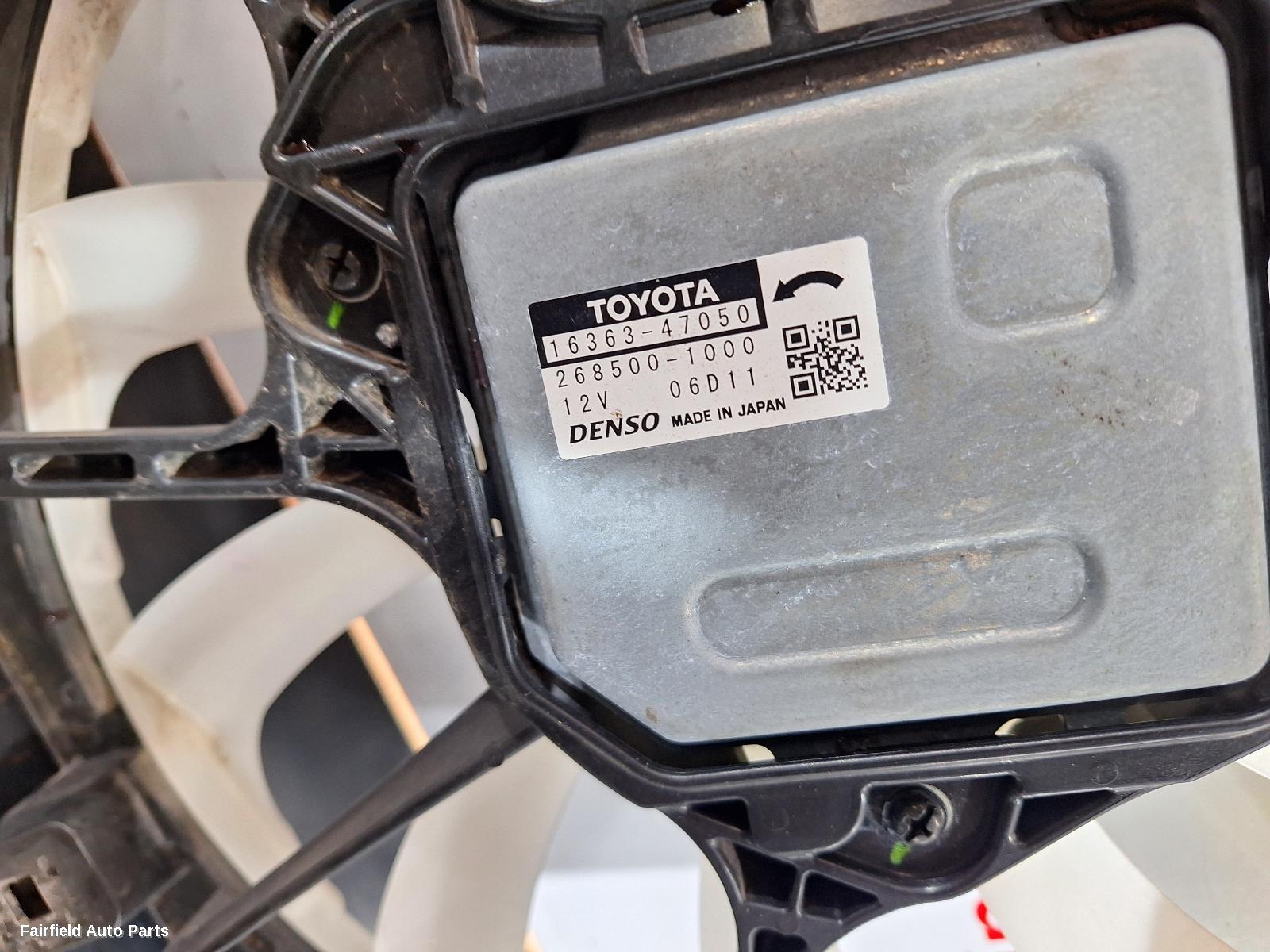 2018-2022 Toyota Corolla Fan