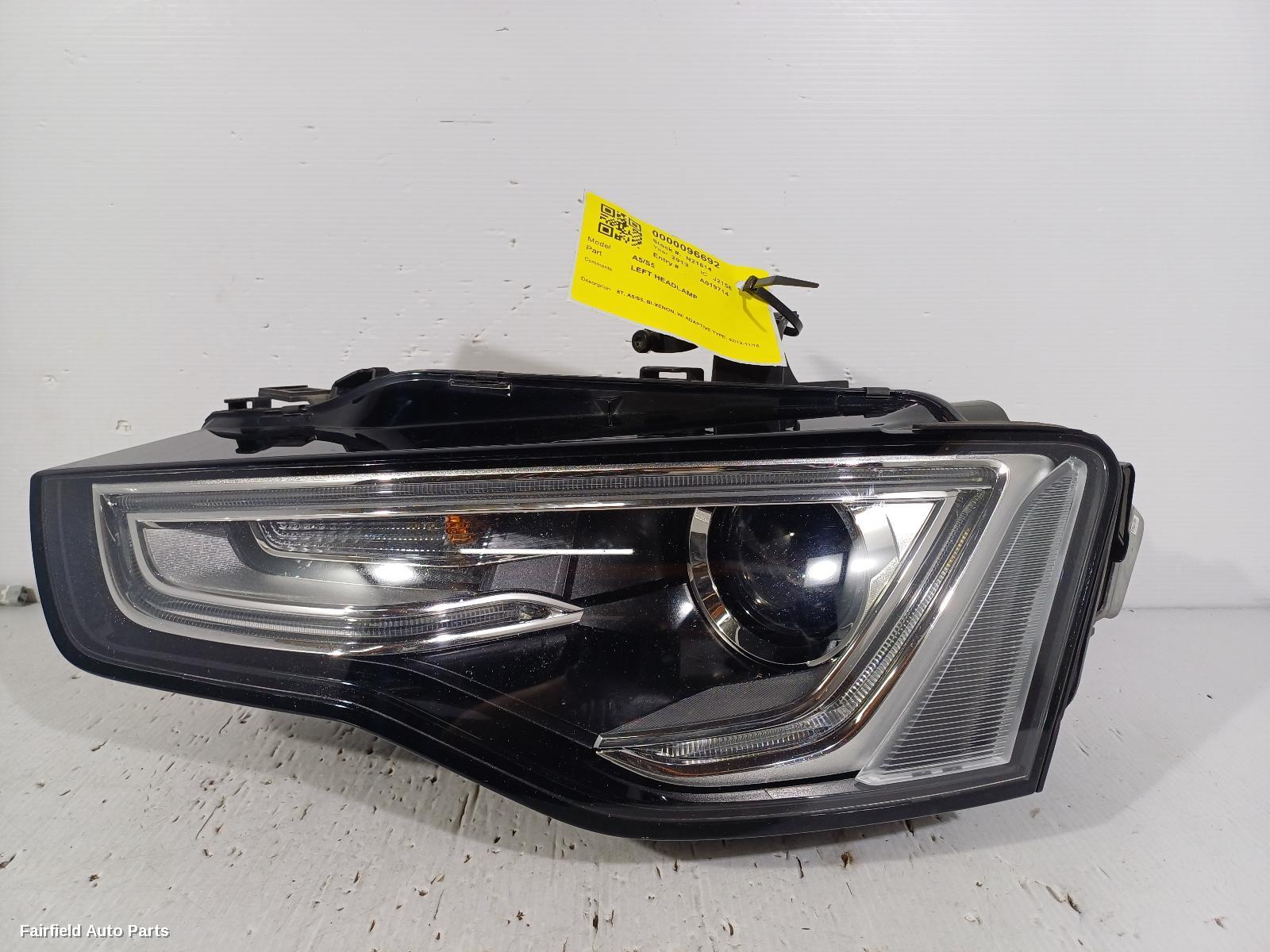 2012-2016 Audi A5 Left Headlamp