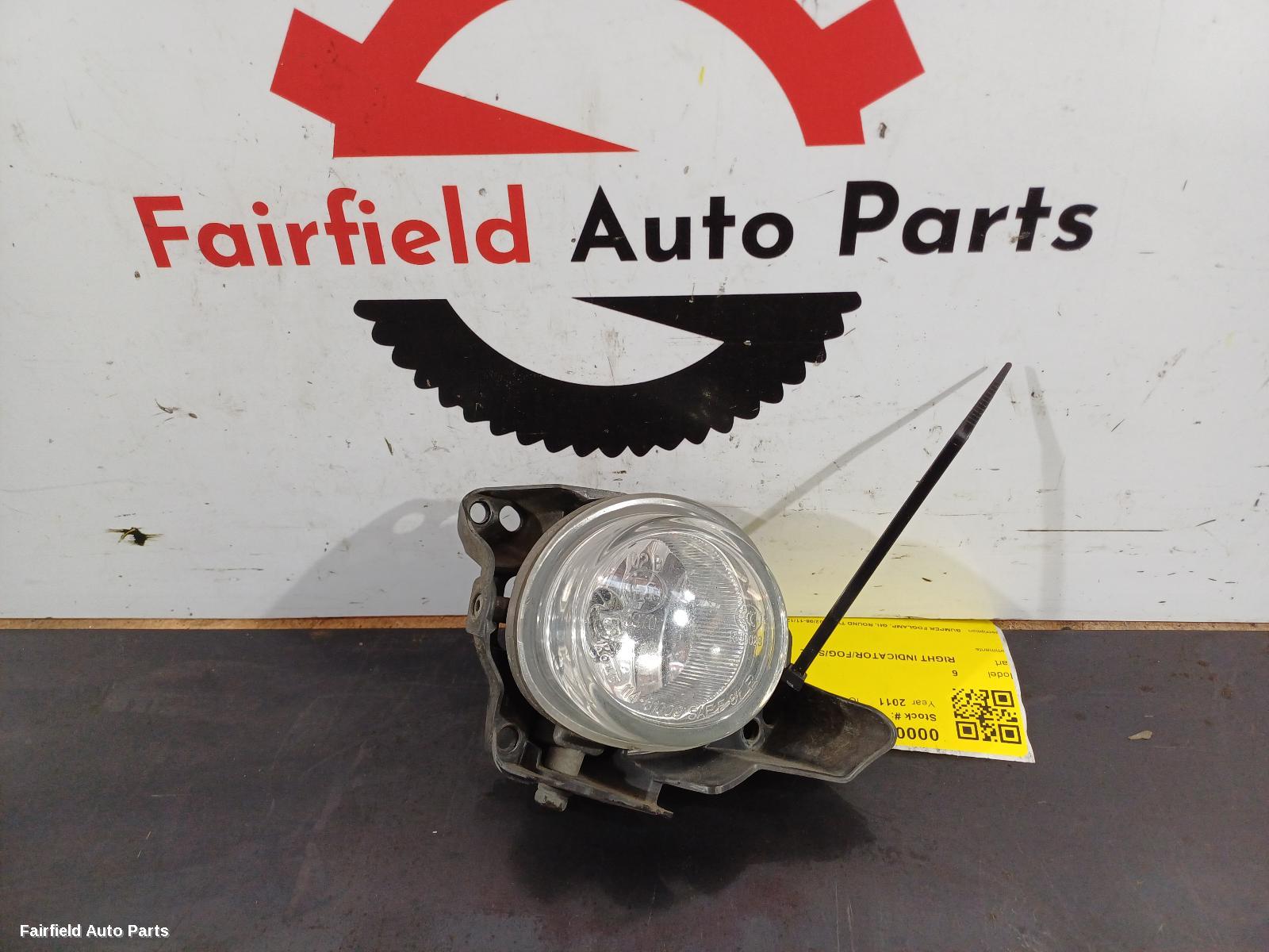 2008-2012 Mazda 6 Right Indicator Fog Side