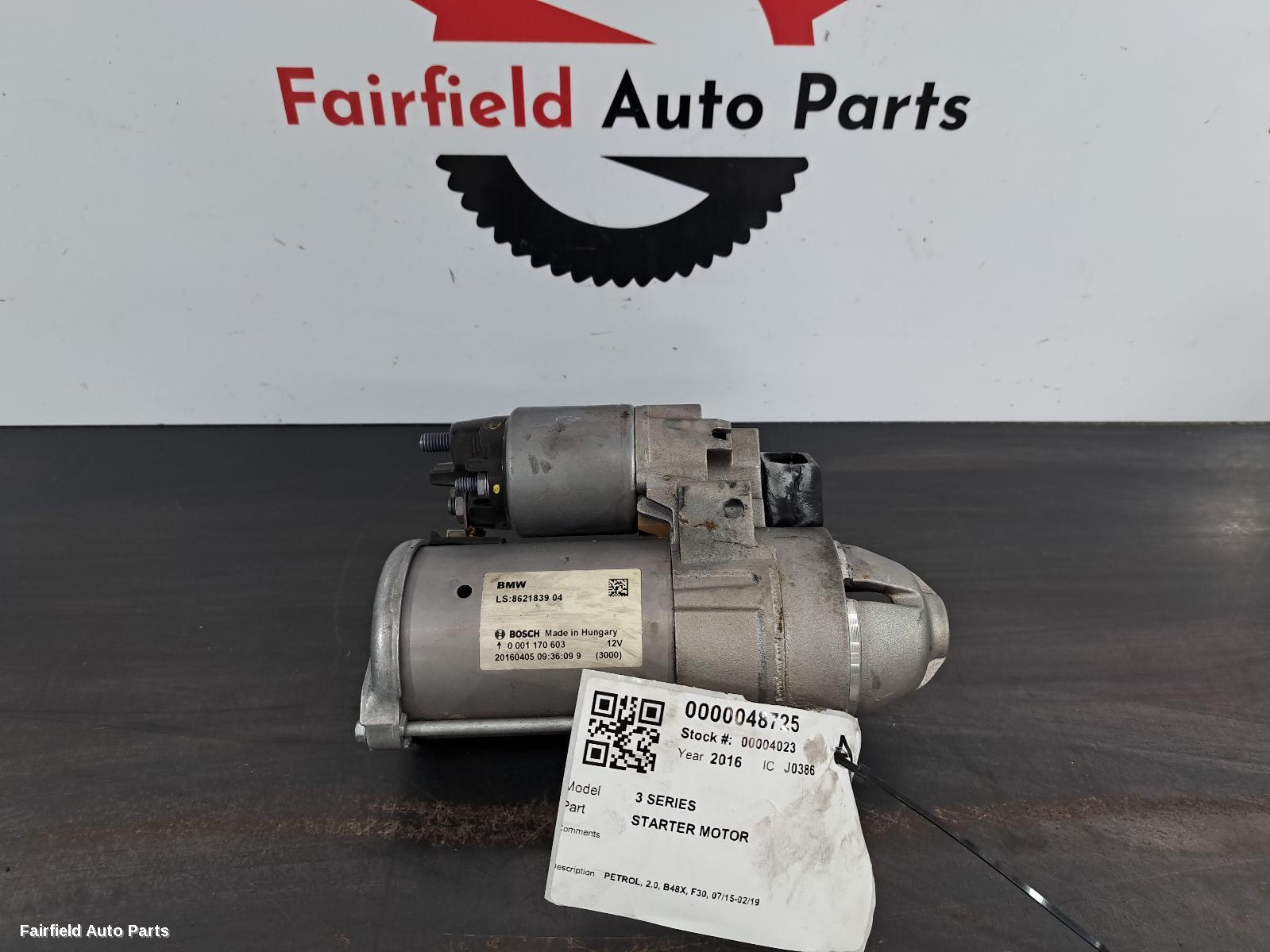2015-2019 Bmw 3 Series Starter