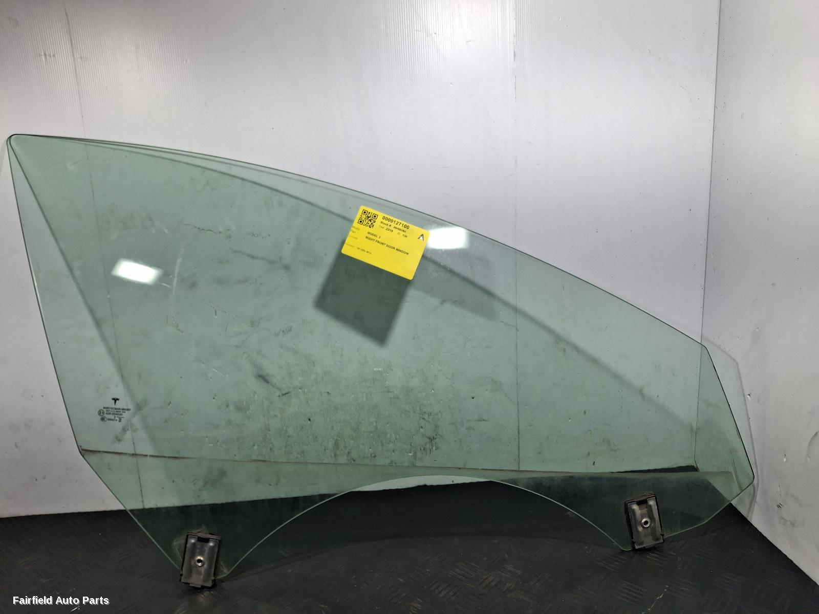 2019-2026 Tesla Model 3 Right Front Door Window
