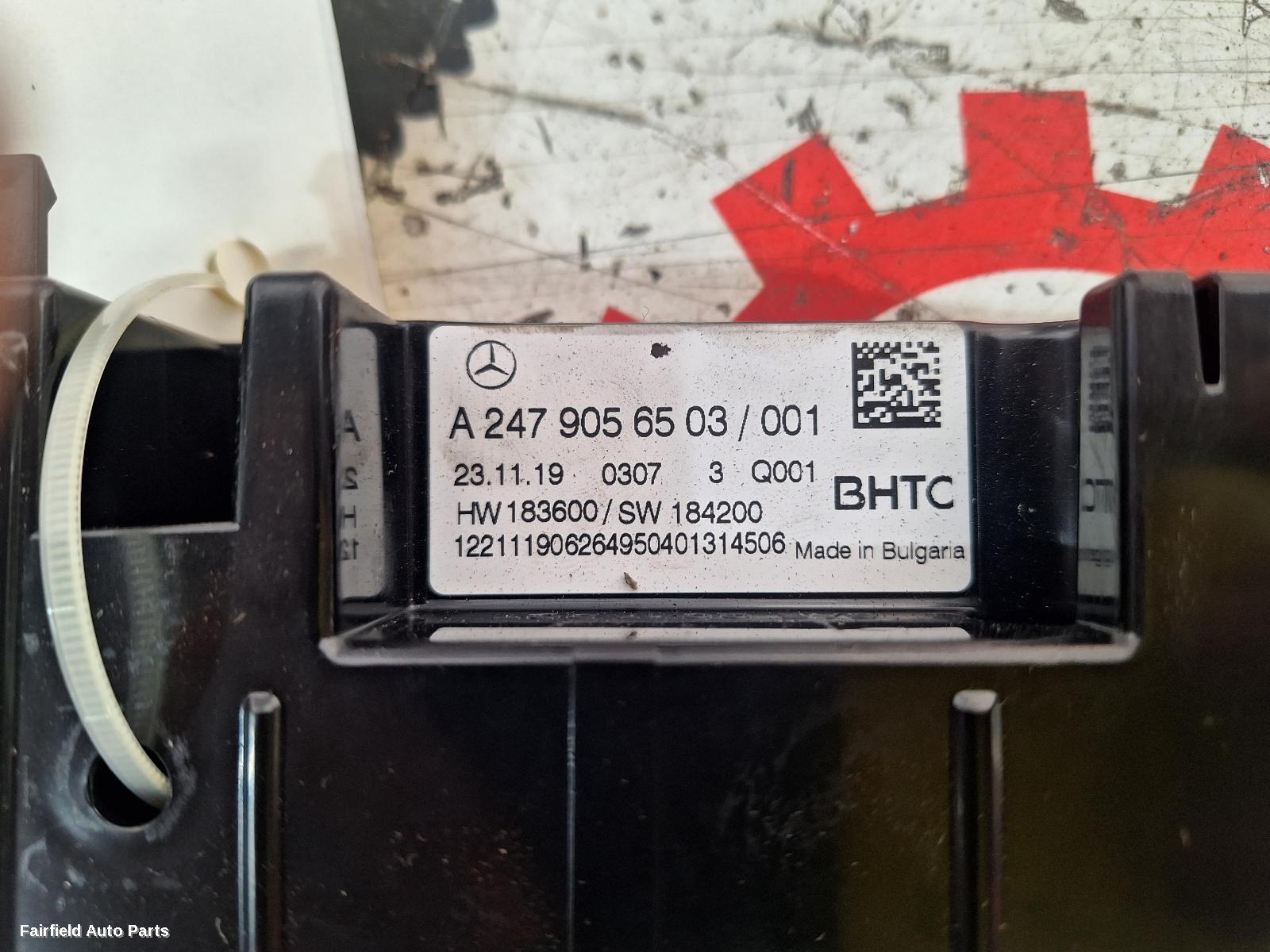 2018-2025 Mercedes A Class Heater Ac Controls