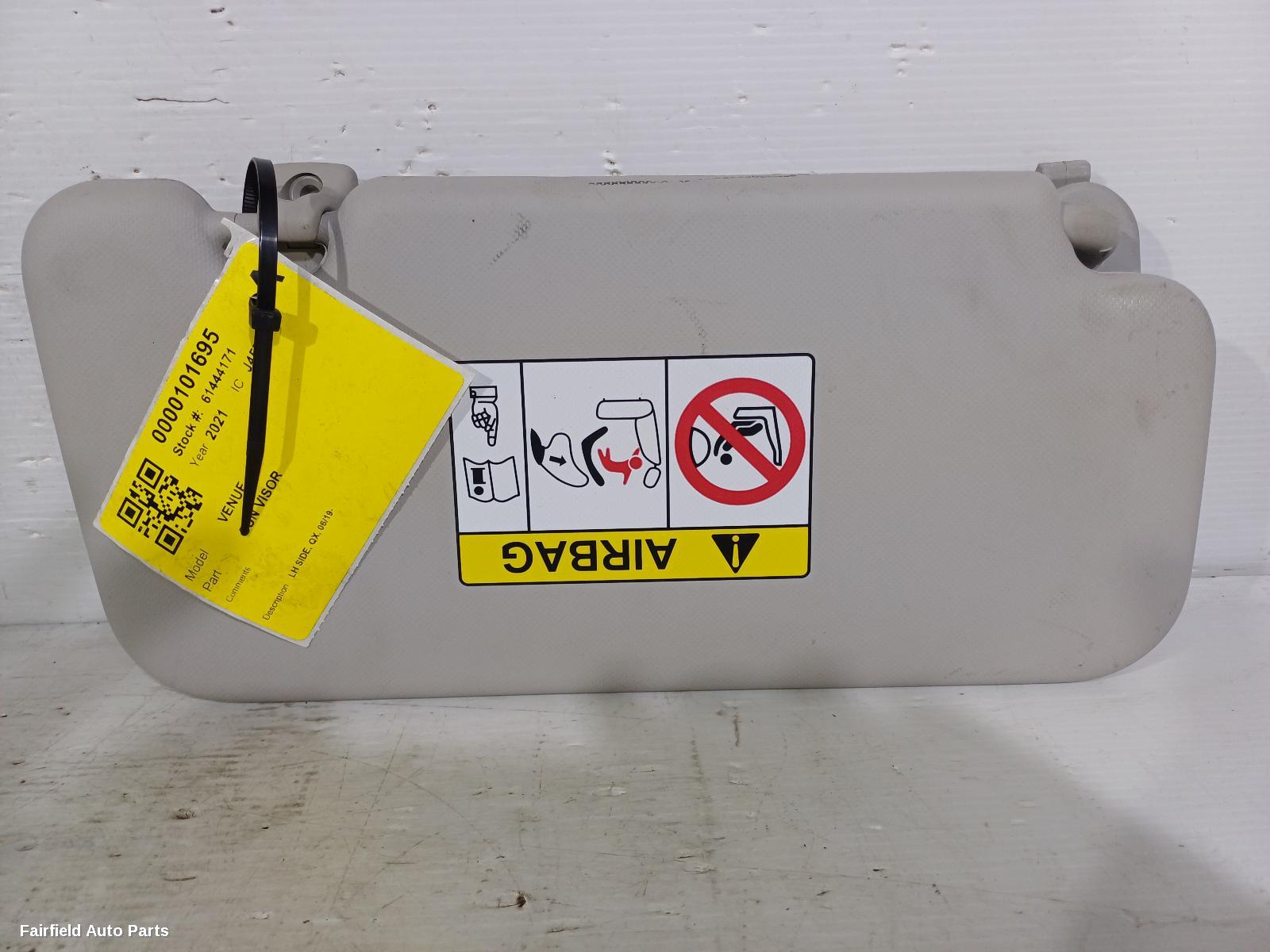 2019-2025 Hyundai Venue Sunvisor