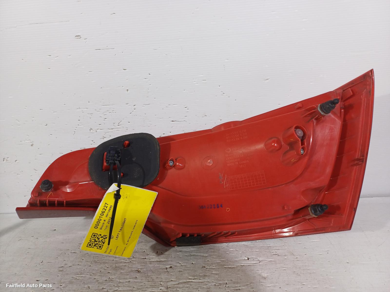 2009-2015 Audi Q7 Left Taillight