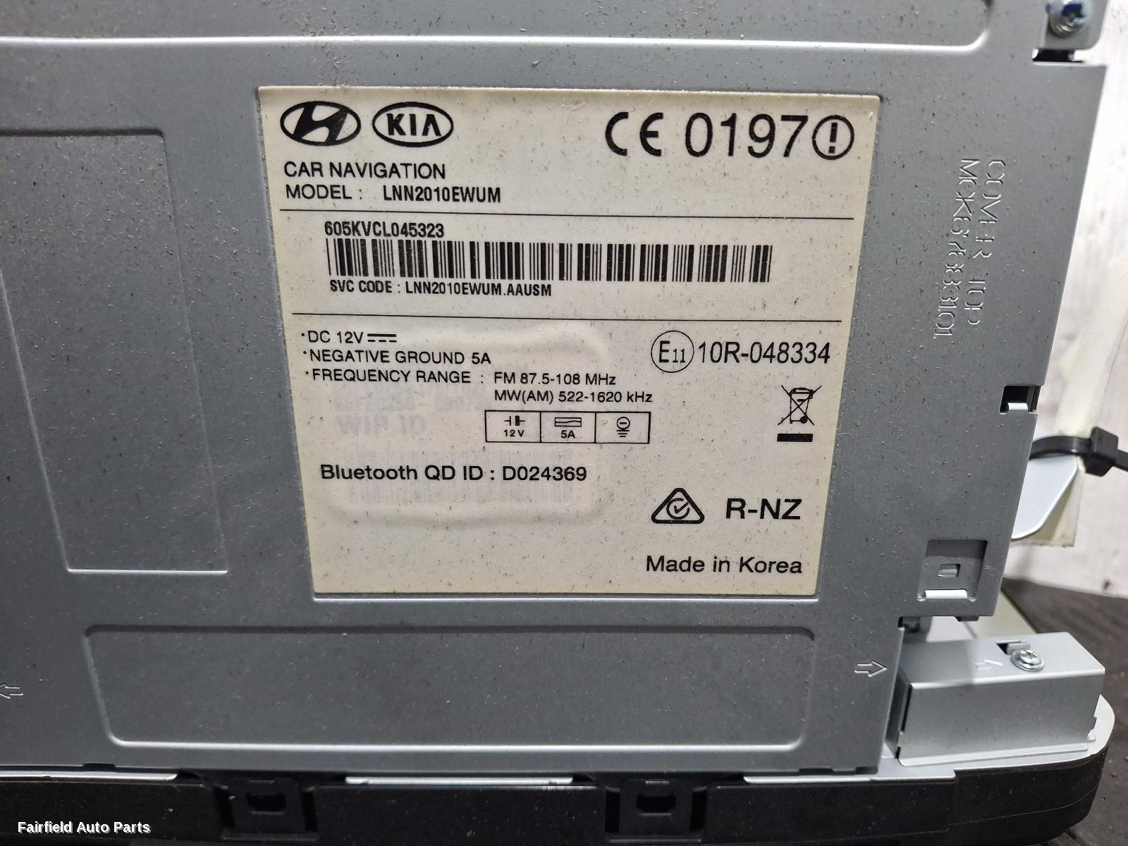 2015-2017 Kia Sorento Radio Cd Dvd Sat Tv