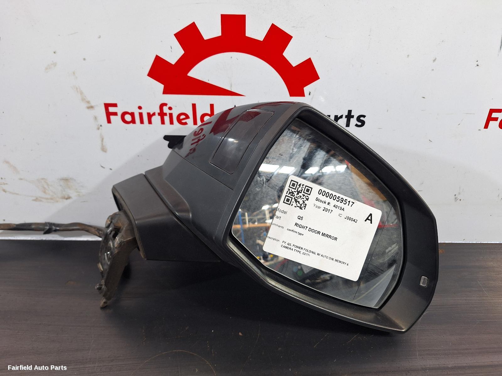 2017-2025 Audi Q5 Right Door Mirror