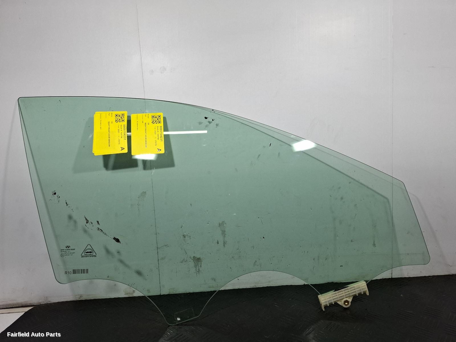 2017-2026 Hyundai I30 Right Front Door Window