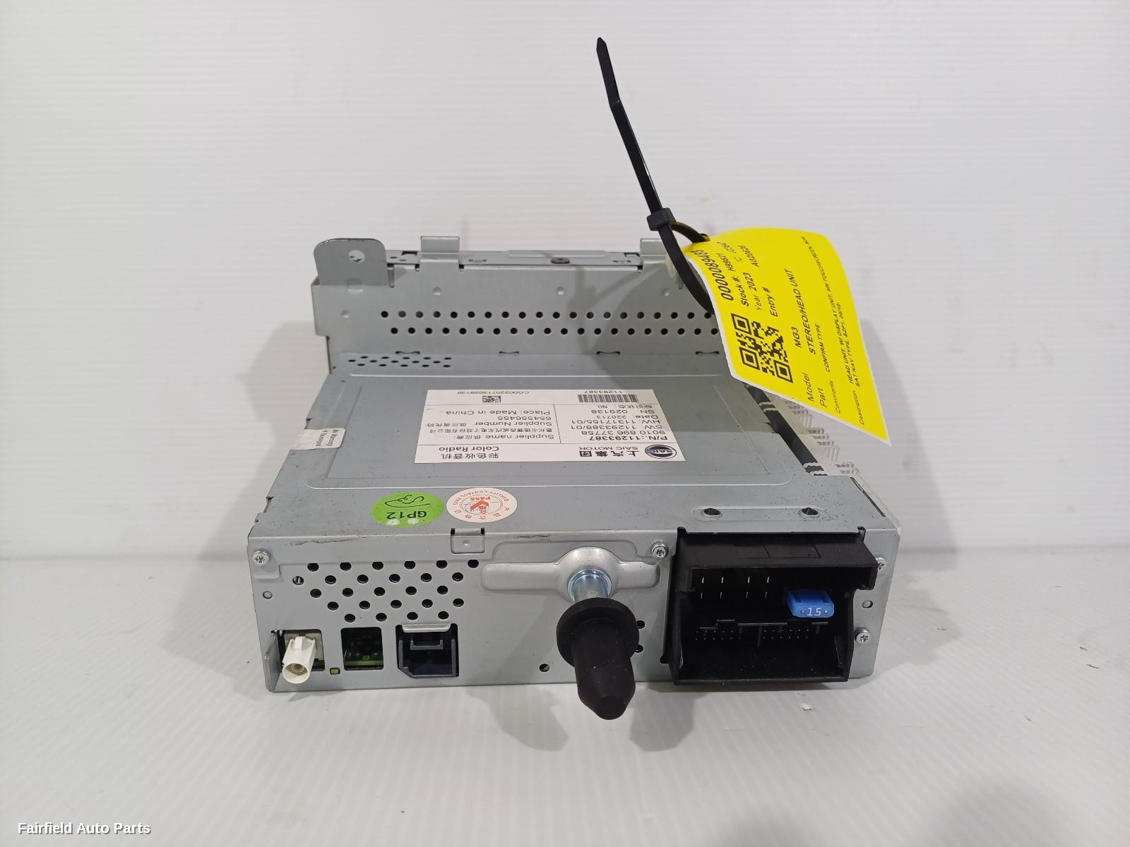 2018-2024 Mg Mg3 Radio Cd Dvd Sat Tv