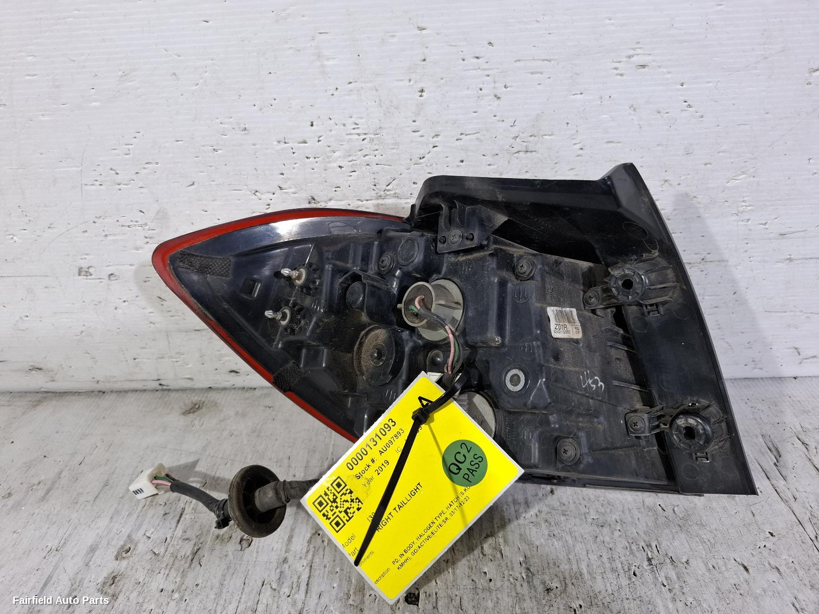 2017-2023 Hyundai I30 Right Taillight