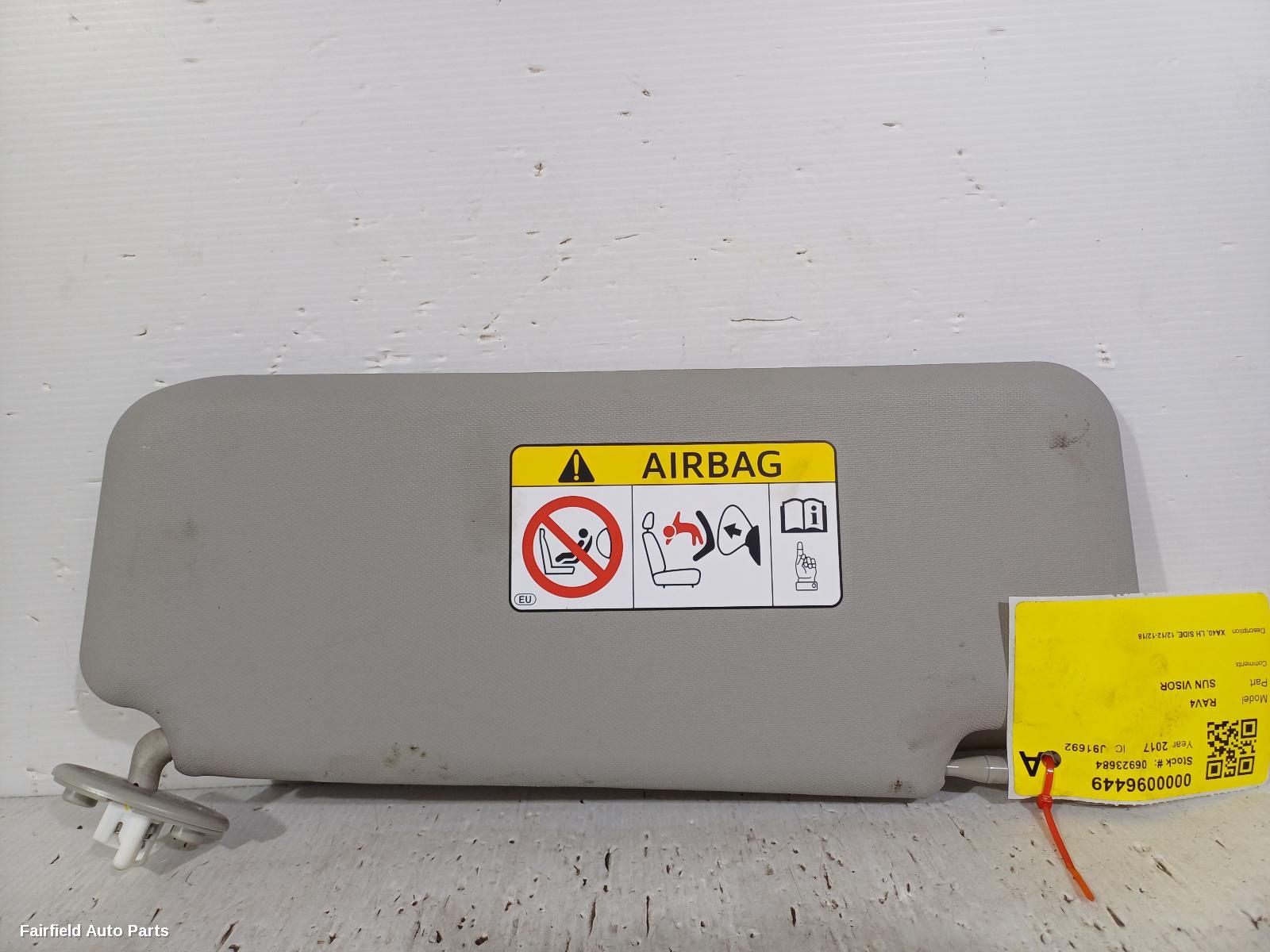 2012-2018 Toyota Rav4 Sunvisor