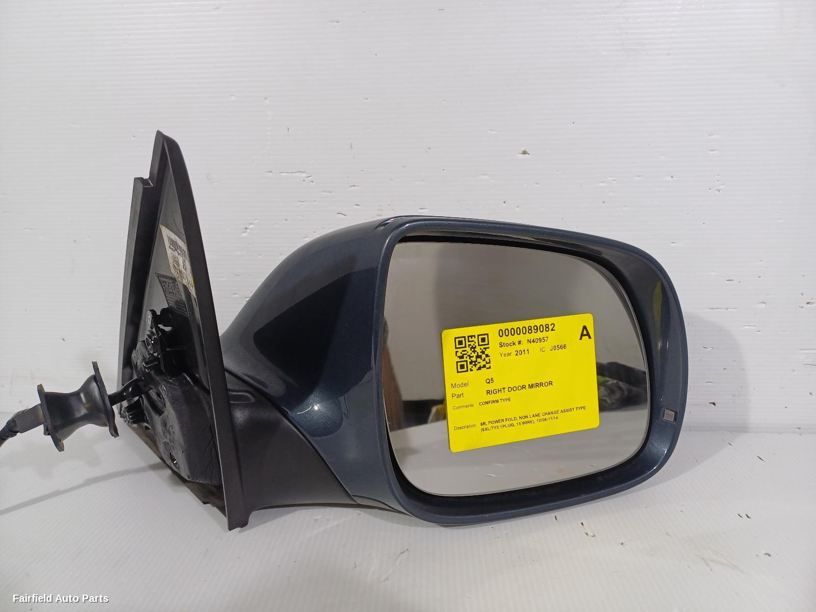 2008-2014 Audi Q5 Right Door Mirror