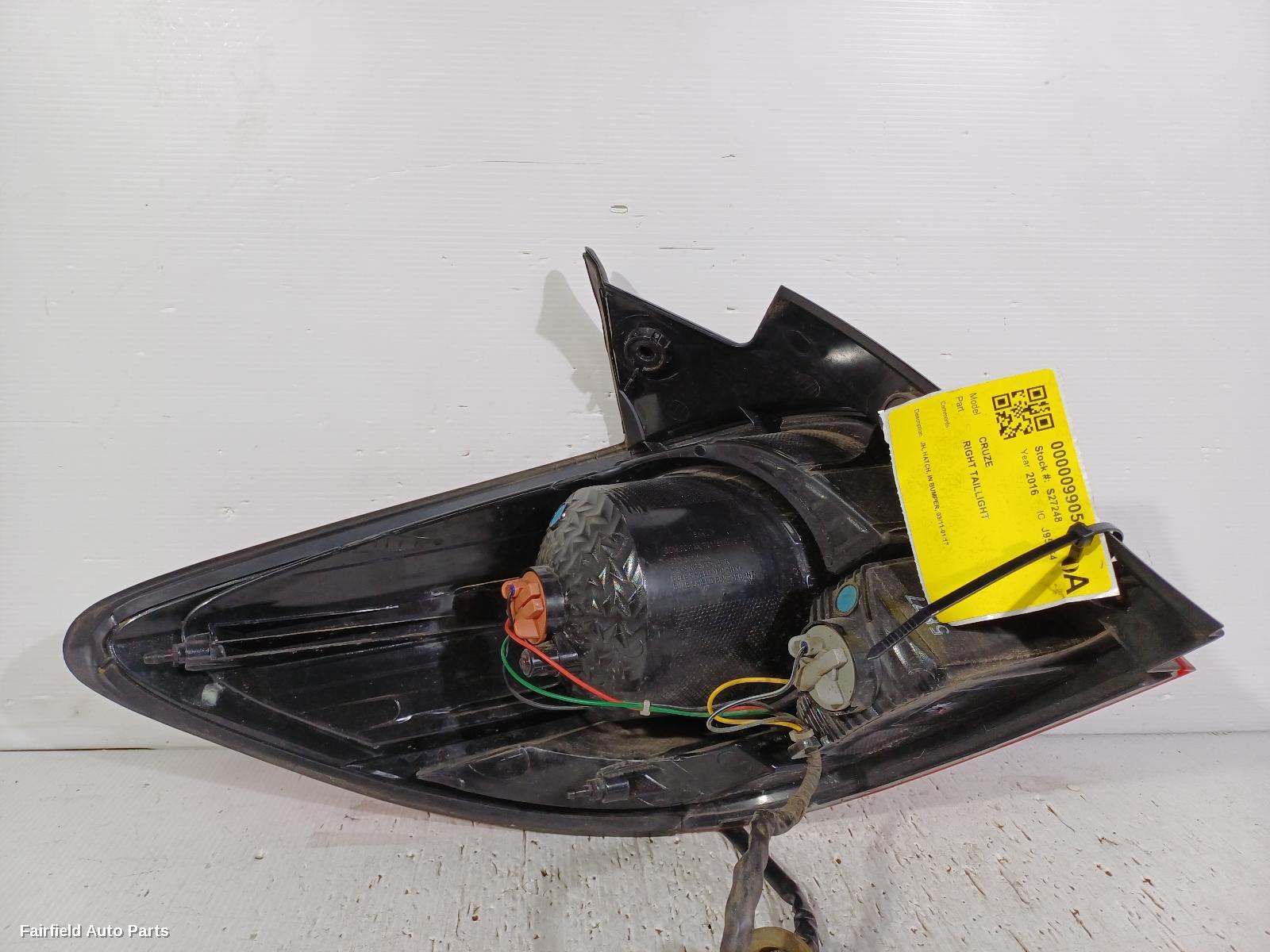 2011-2017 Holden Cruze Right Taillight