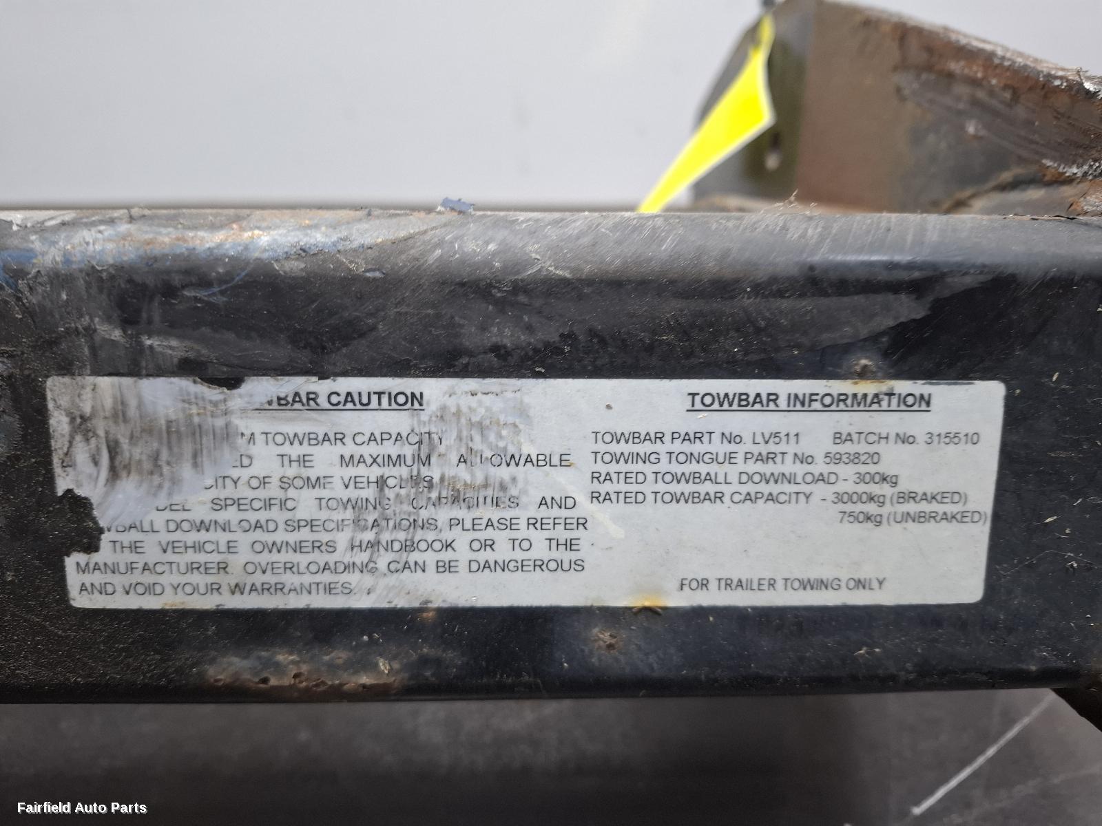 2017-2025 Ldv T60 Towbar