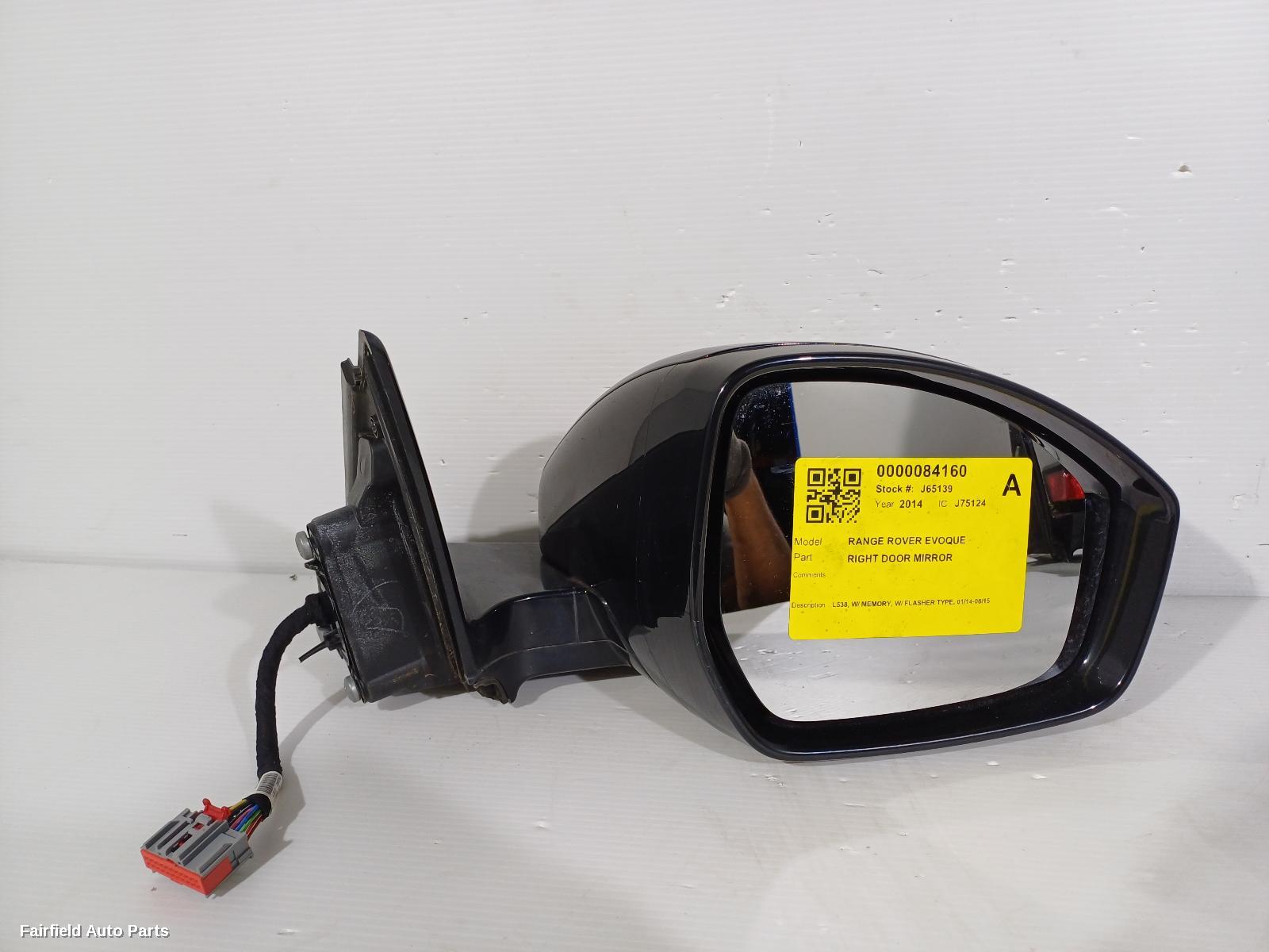 2014-2015 Land Rover Rangerover Evoque Right Door Mirror